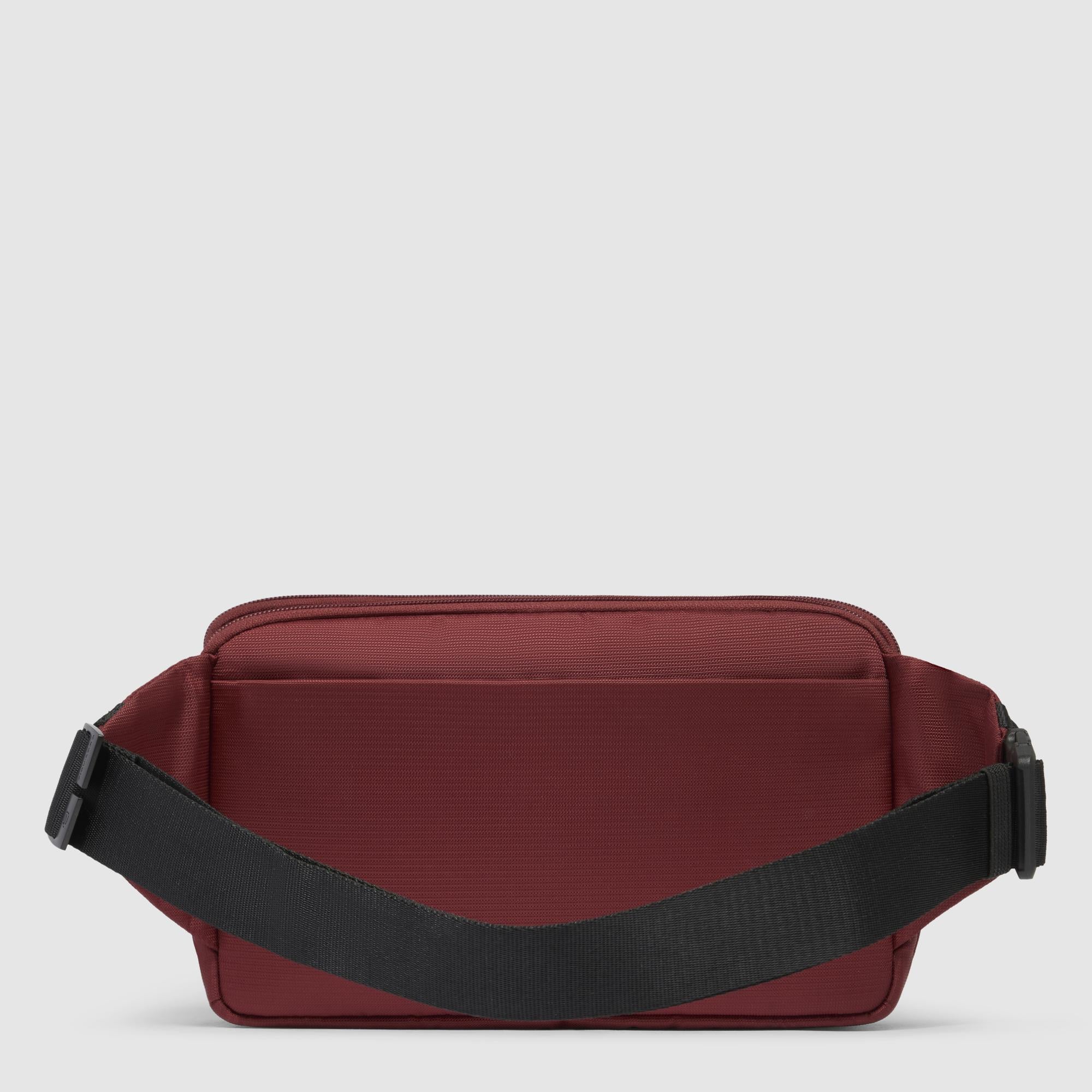 Bum bag in recycled fabric and leather