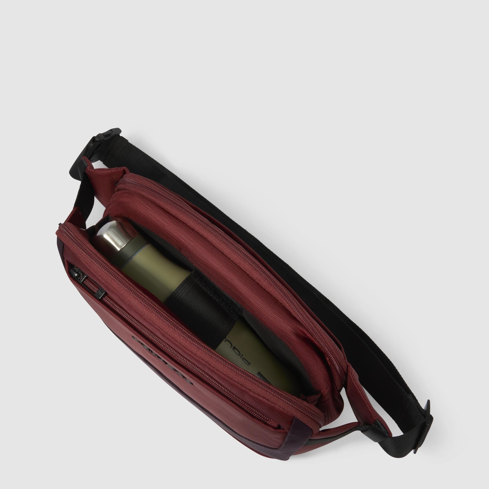 Bum bag in recycled fabric and leather - 4