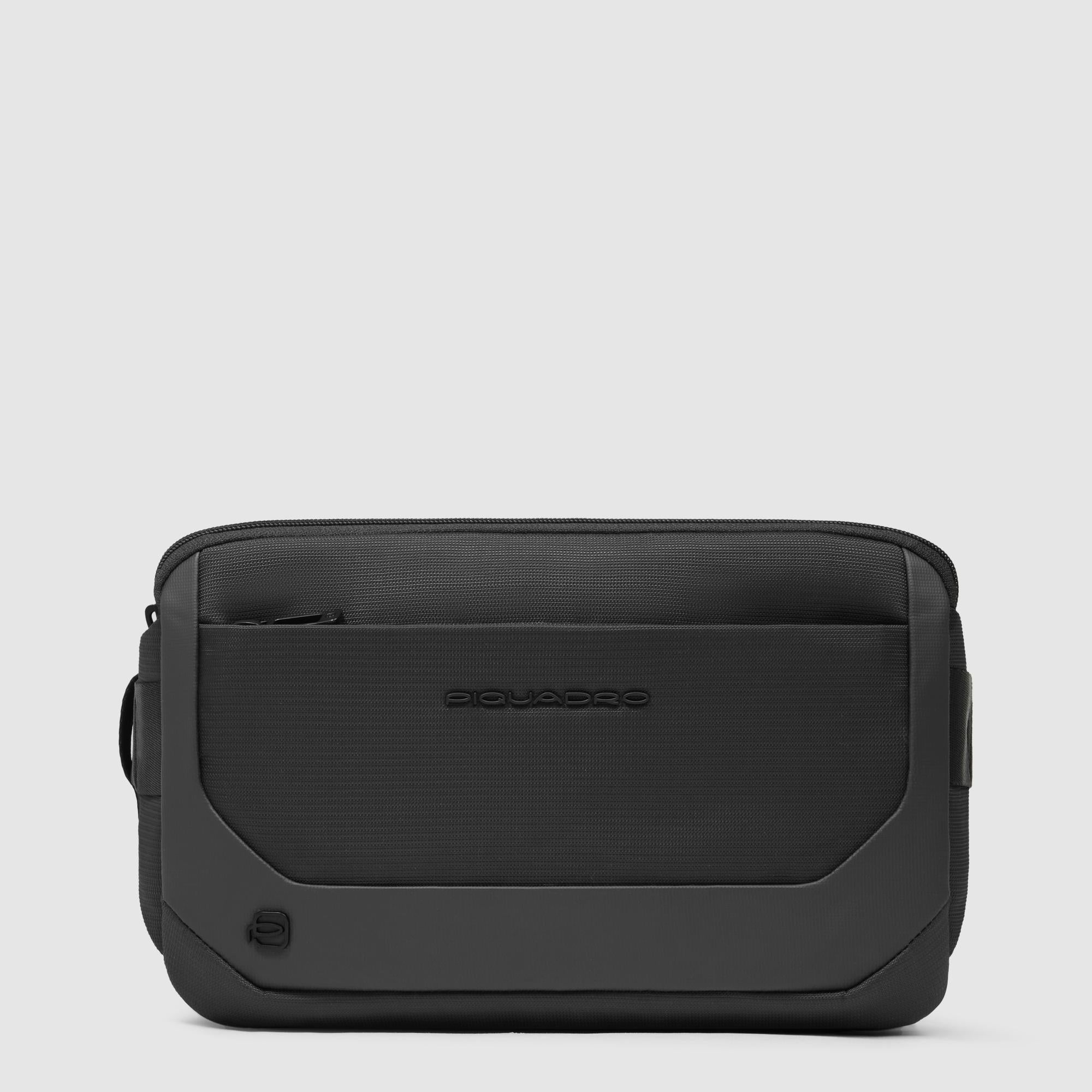 Sac banane en tissu recyclé et cuir - 1