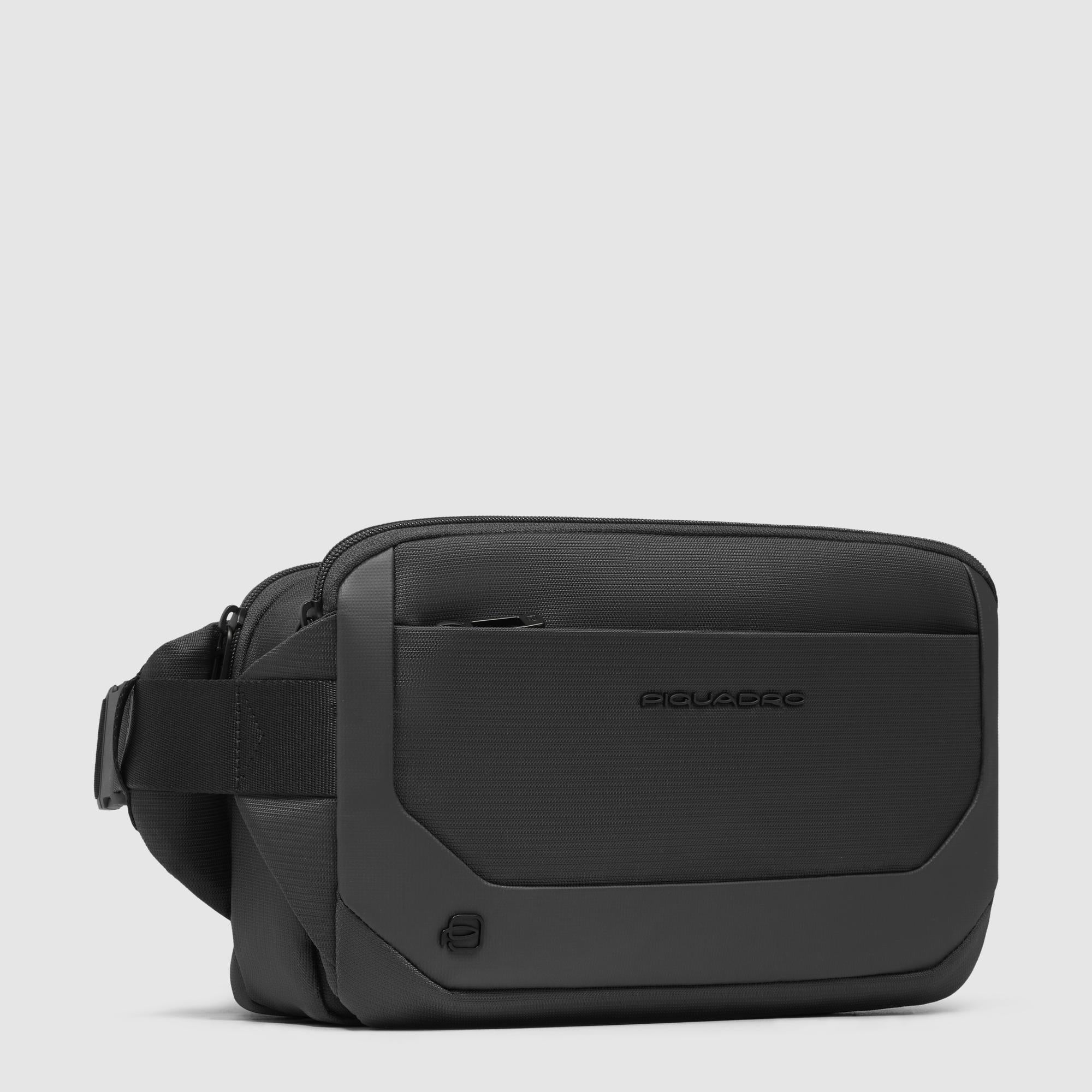 Sac banane en tissu recyclé et cuir