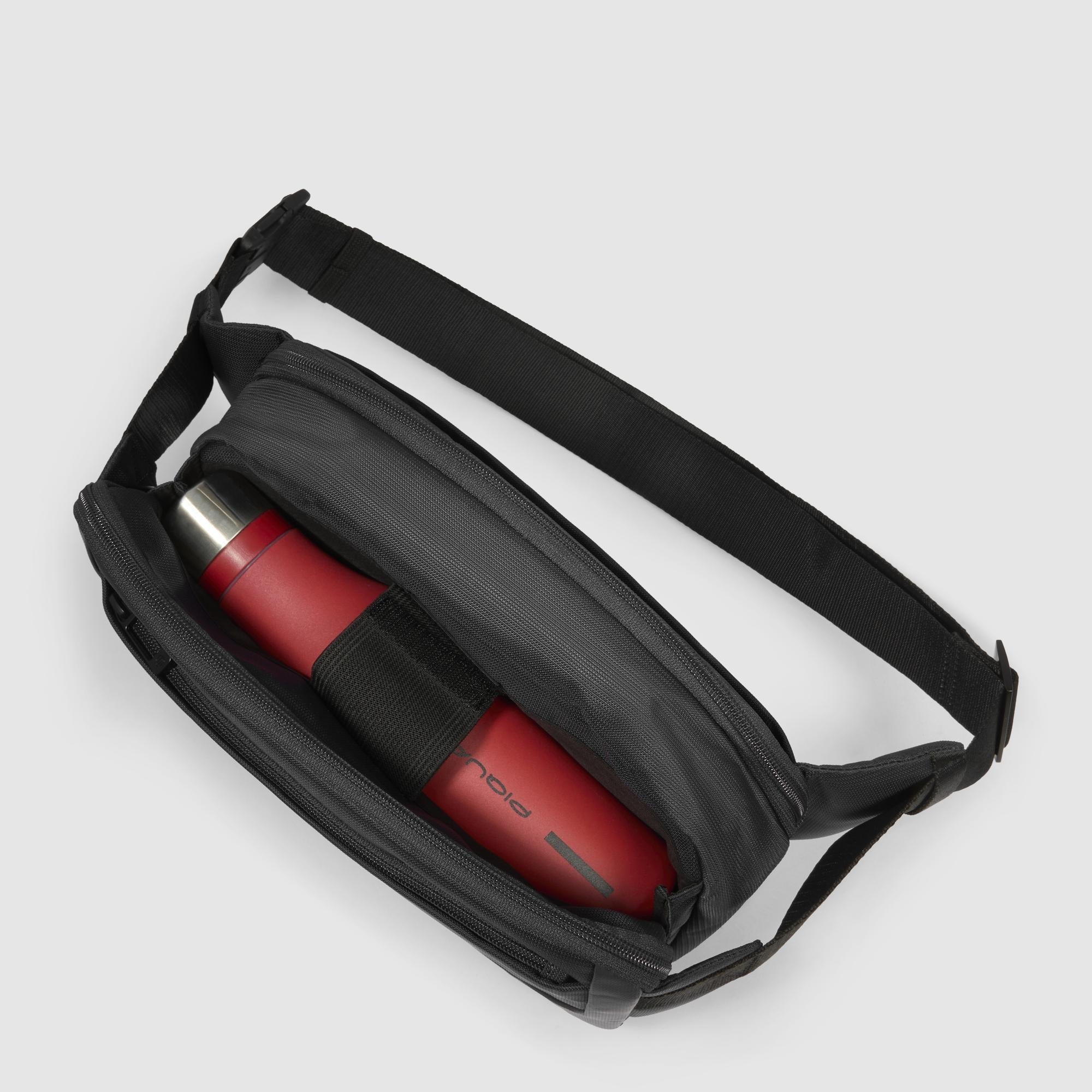 Sac banane en tissu recyclé et cuir