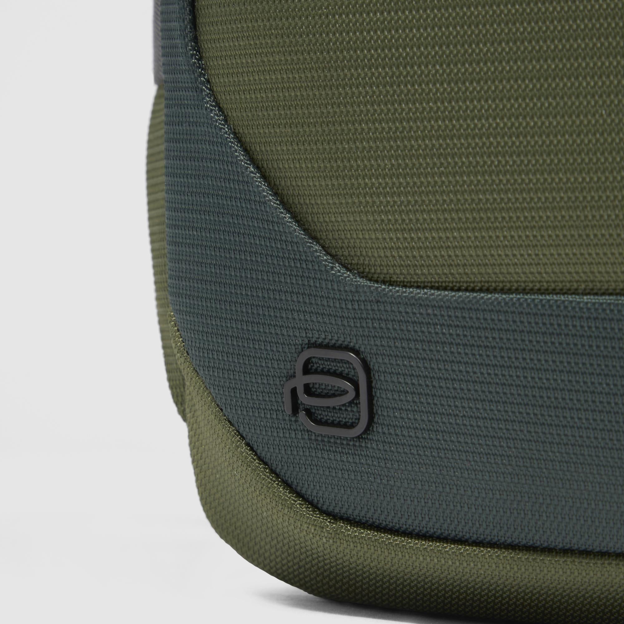 Bum bag in recycled fabric and leather