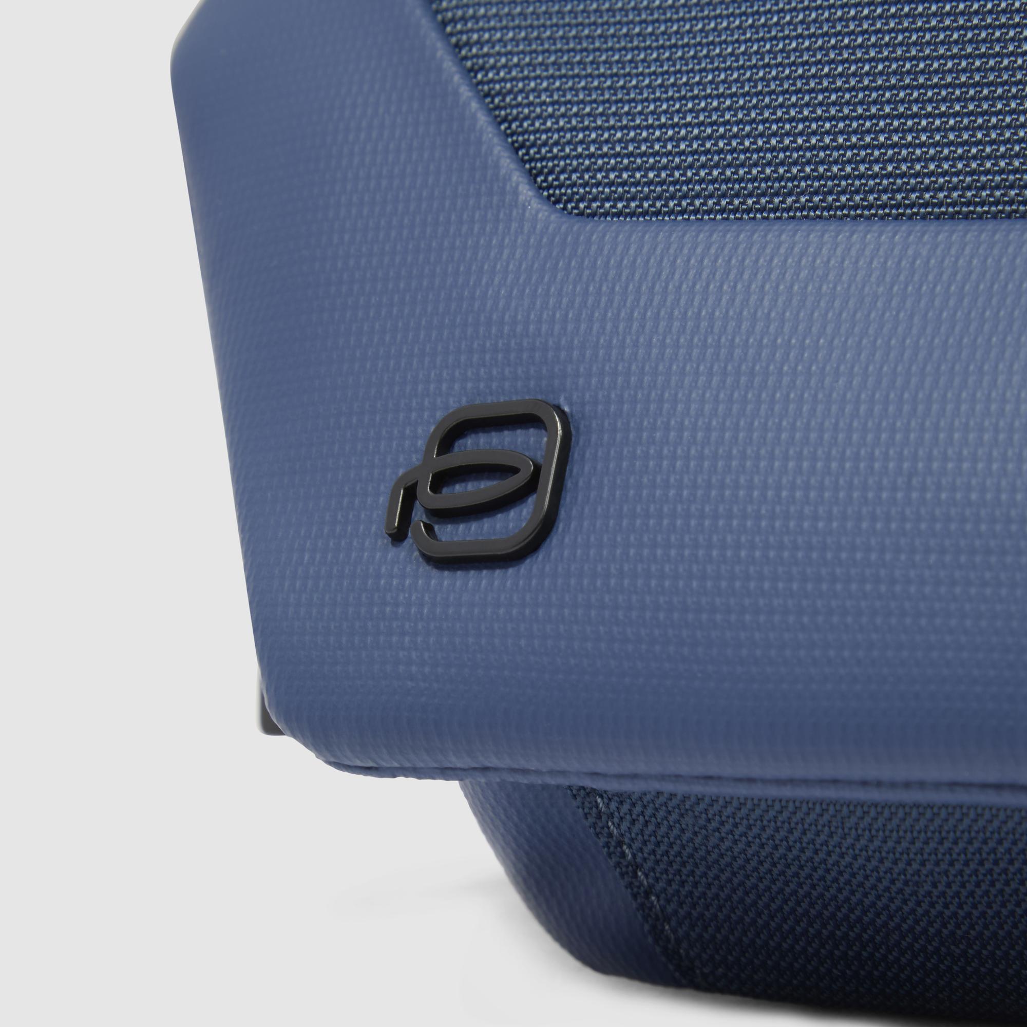 Marsupio uomo in tessuto riciclato e pelle 