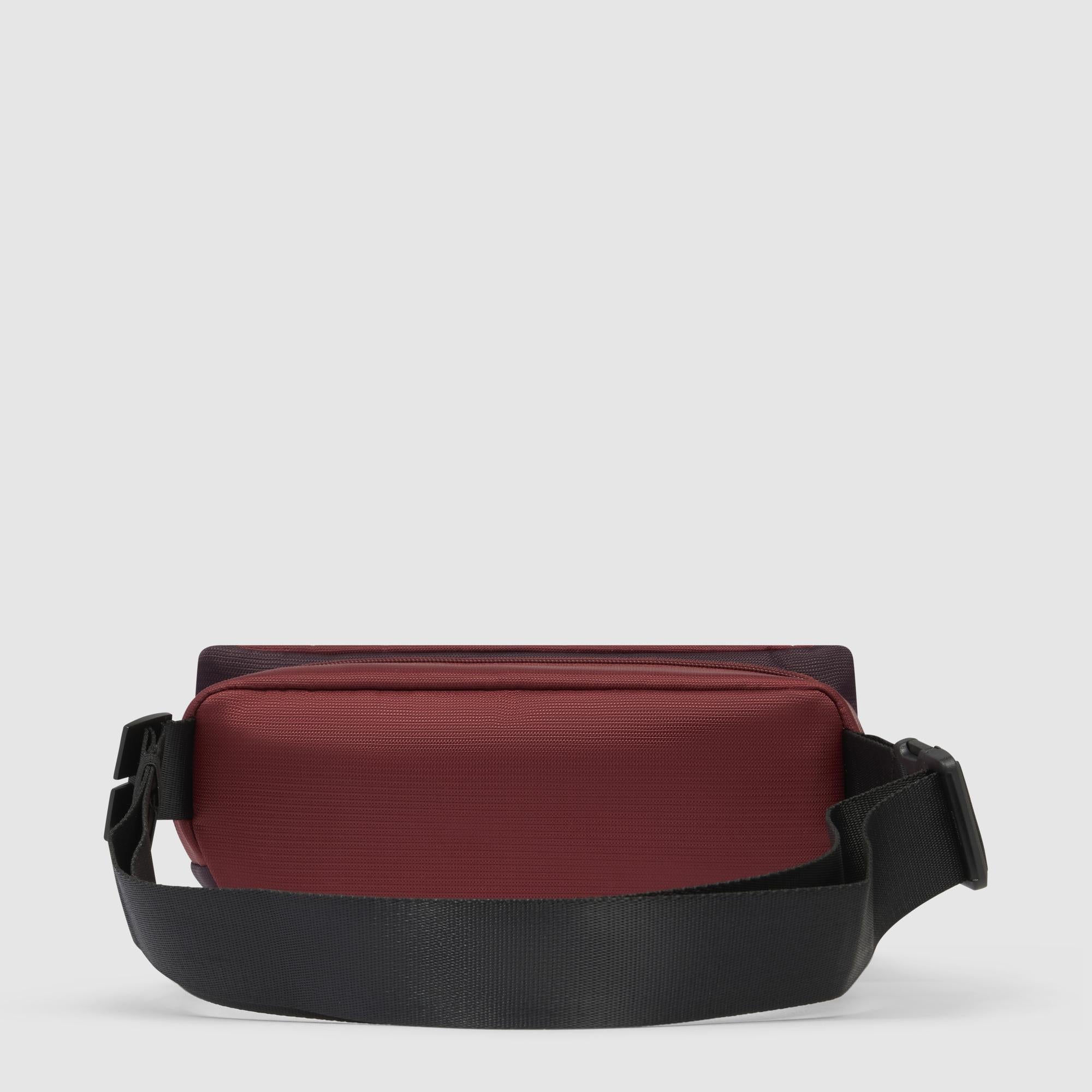 Bum bag in recycled fabric and leather - 3