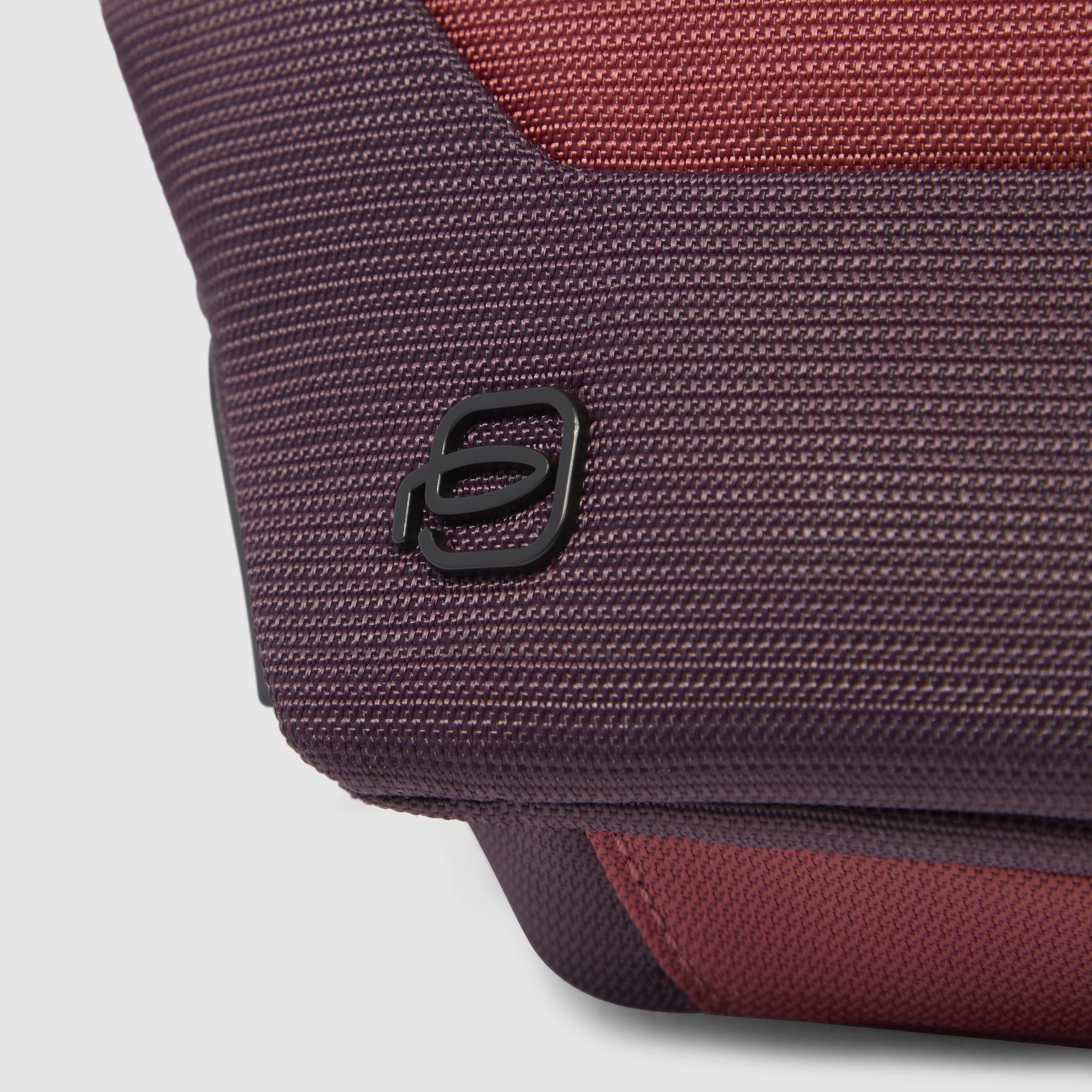 Bum bag in recycled fabric and leather