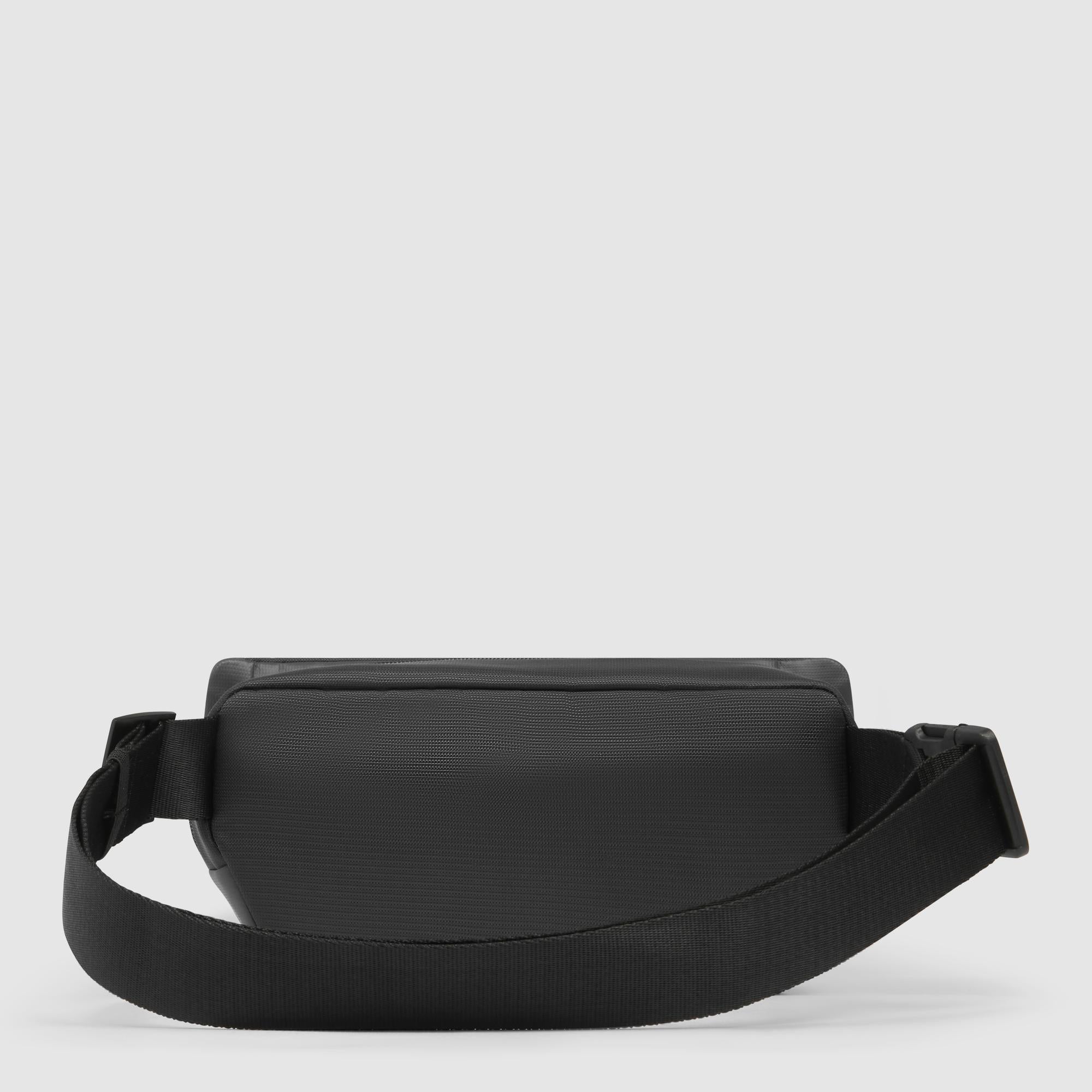 Bum bag in recycled fabric and leather - 3