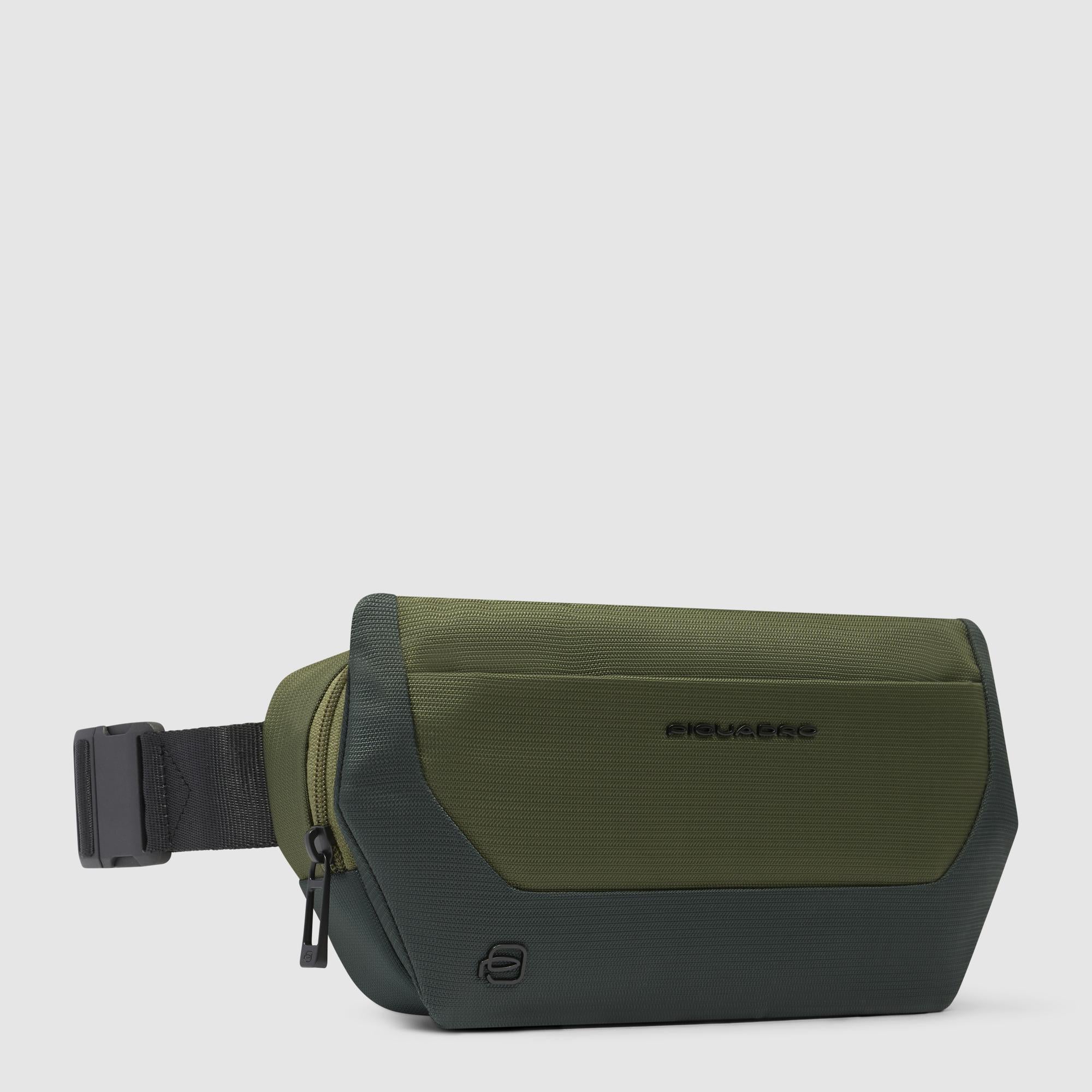 Bum bag in recycled fabric and leather - 2