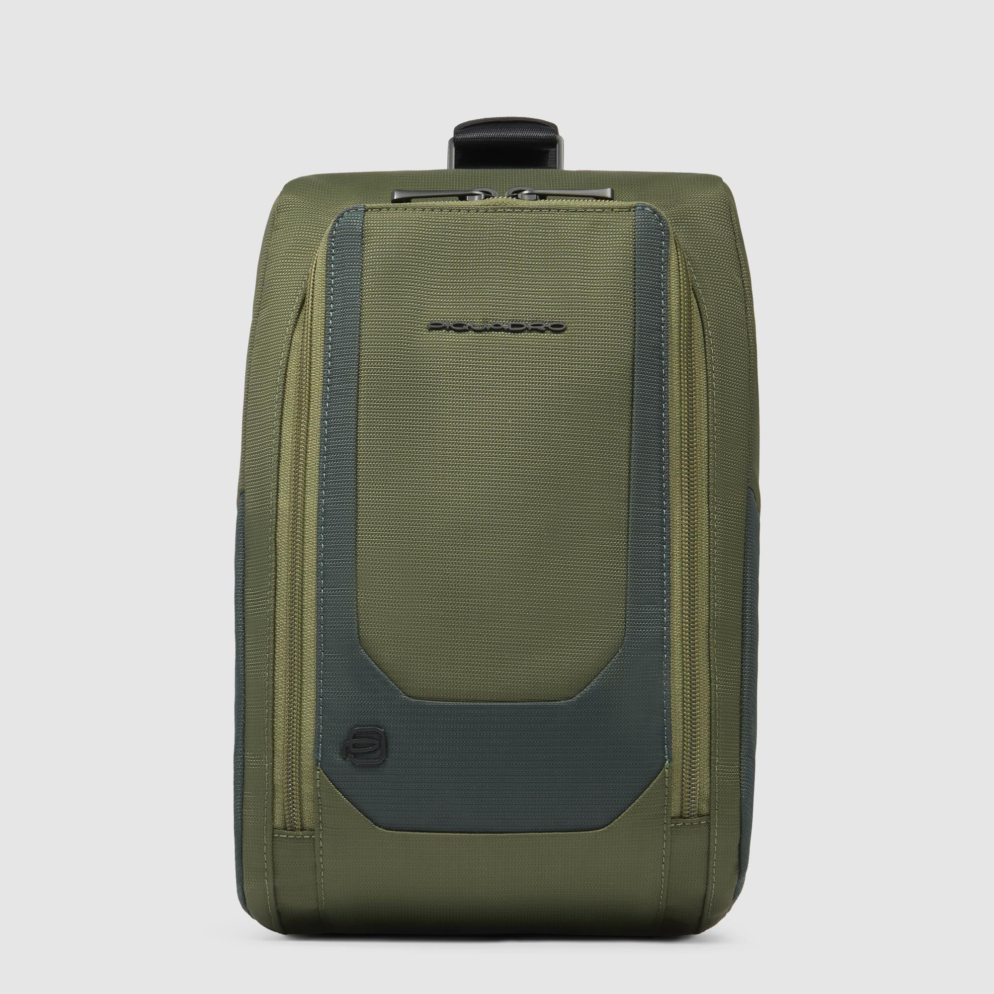 Zaino monospalla uomo in tessuto riciclato