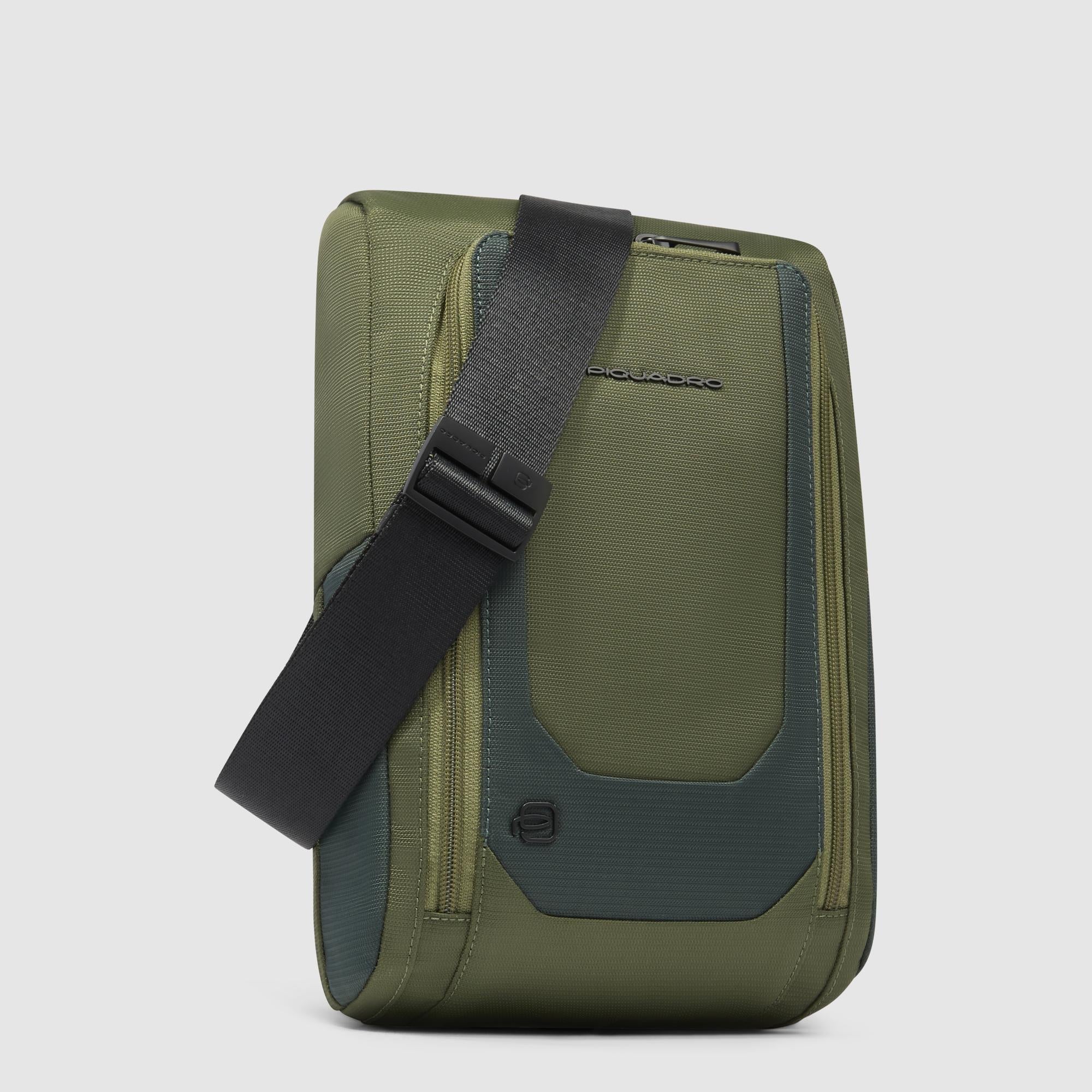 Zaino monospalla uomo in tessuto riciclato - 2