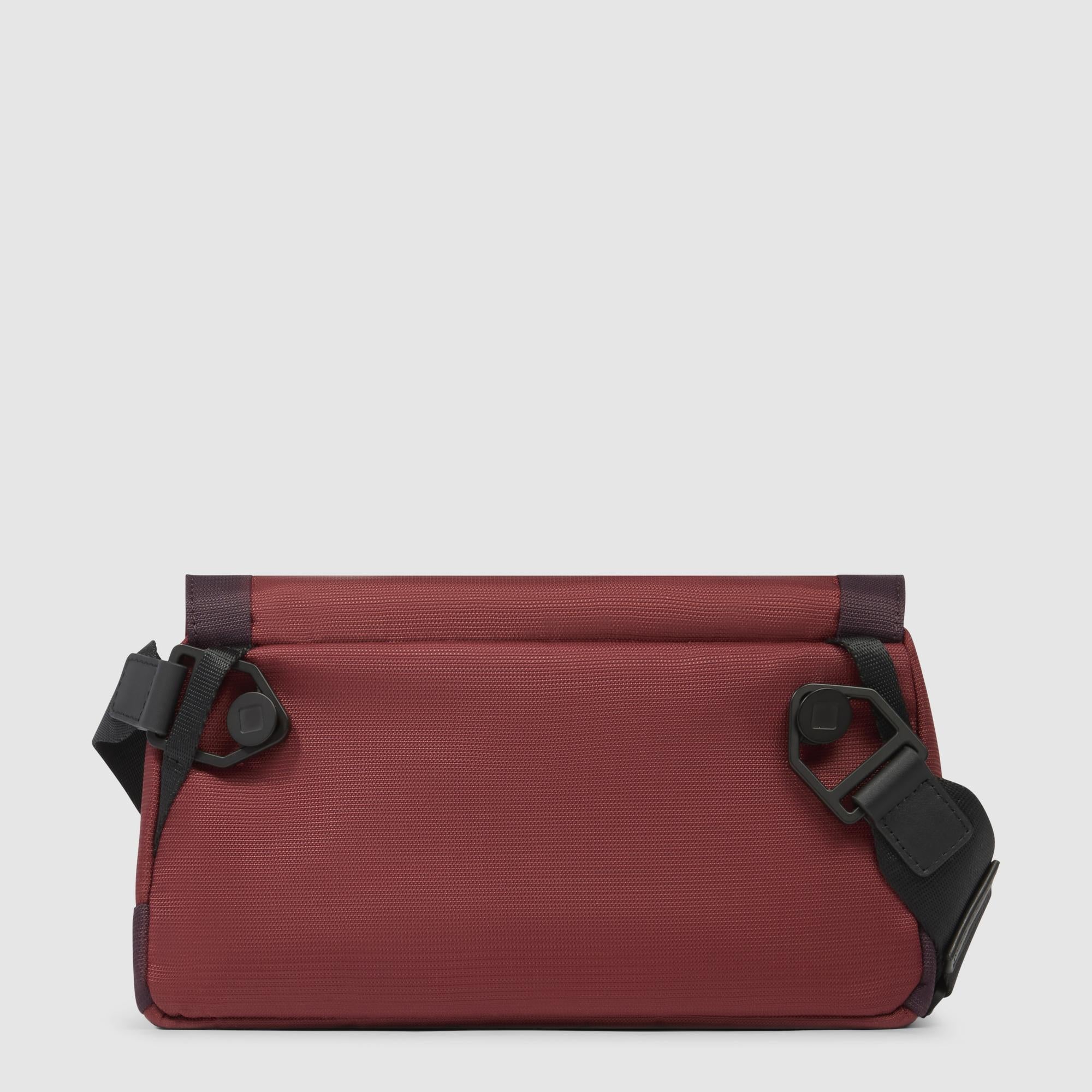 Bum bag in recycled fabric and leather