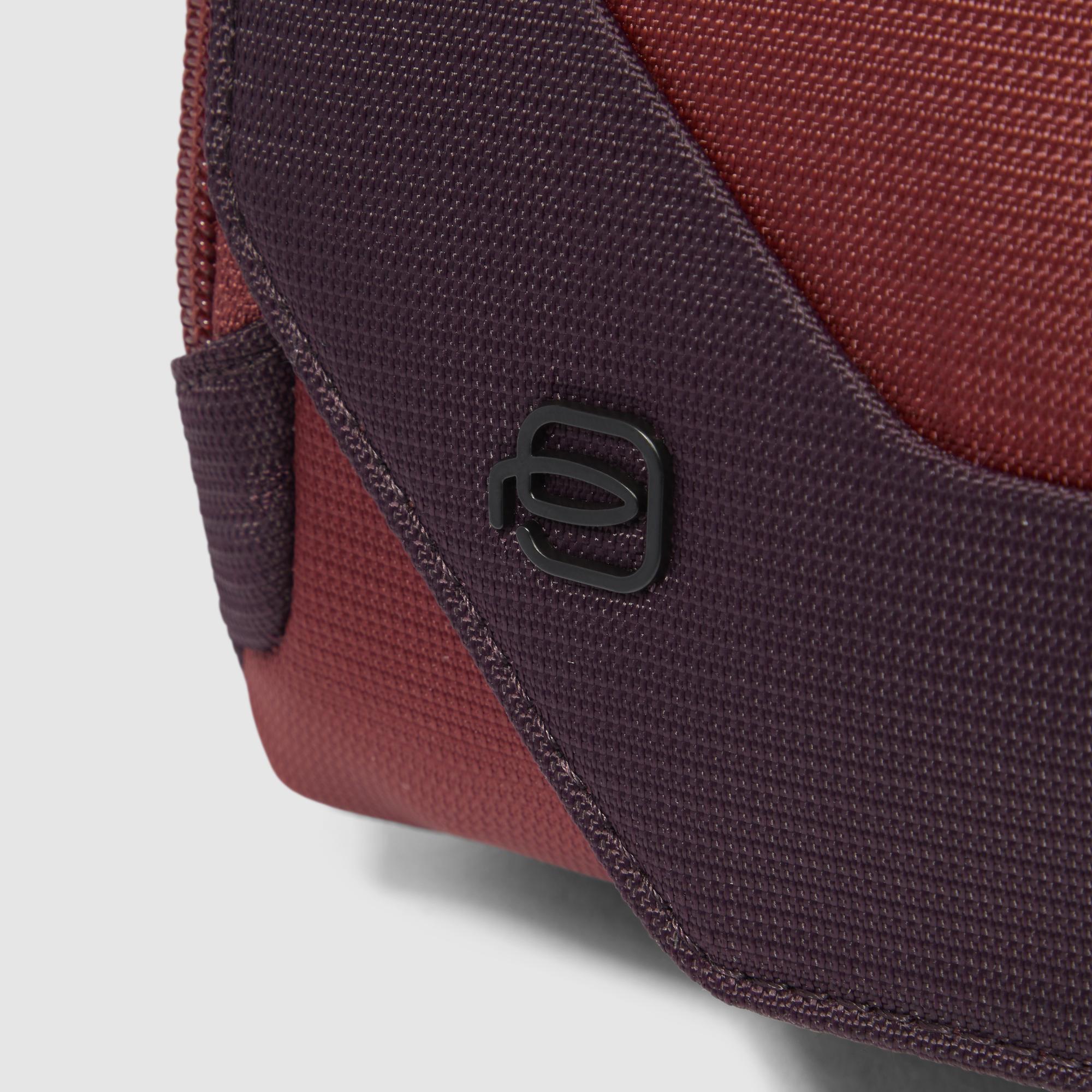 Bum bag in recycled fabric and leather