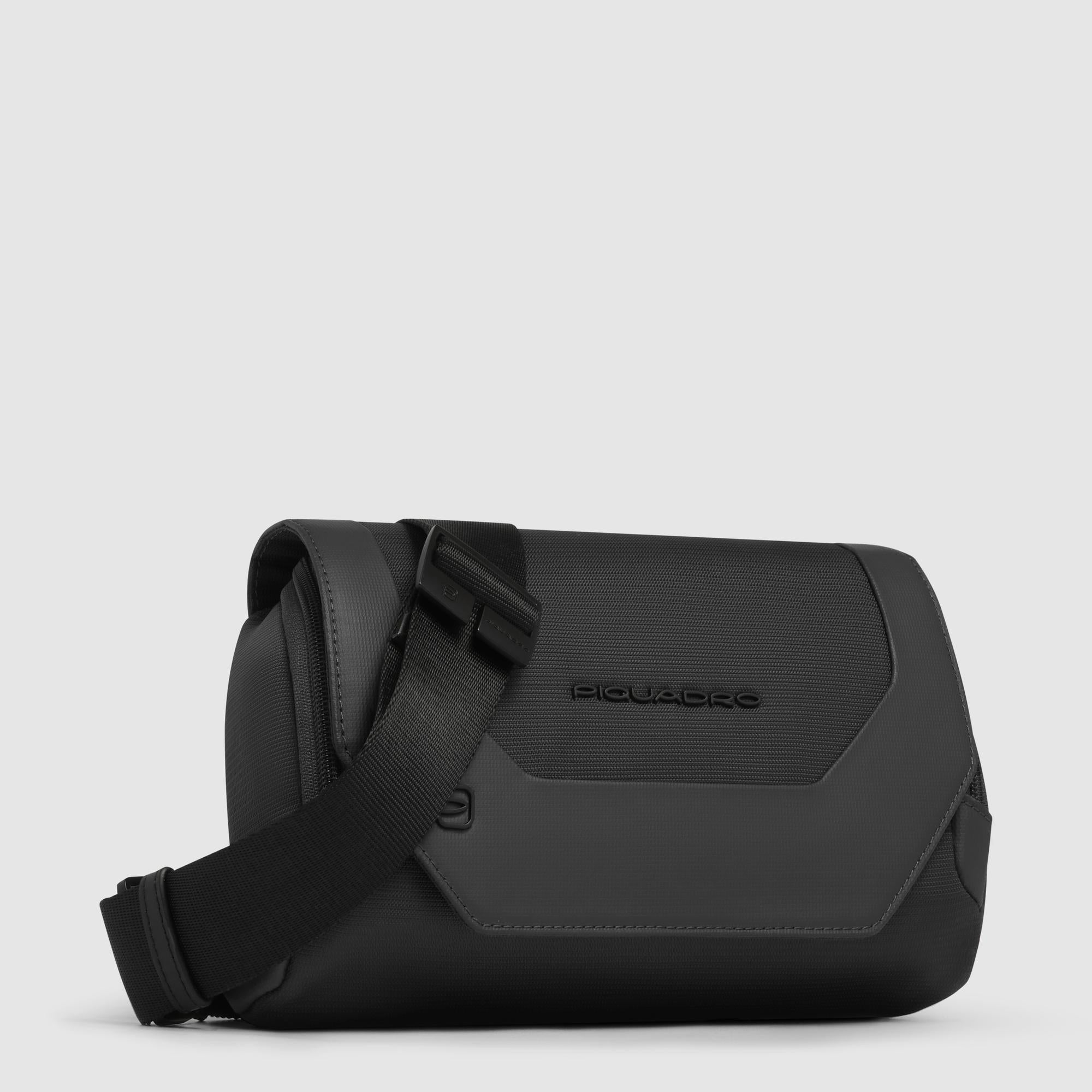 Bum bag in recycled fabric and leather - 2