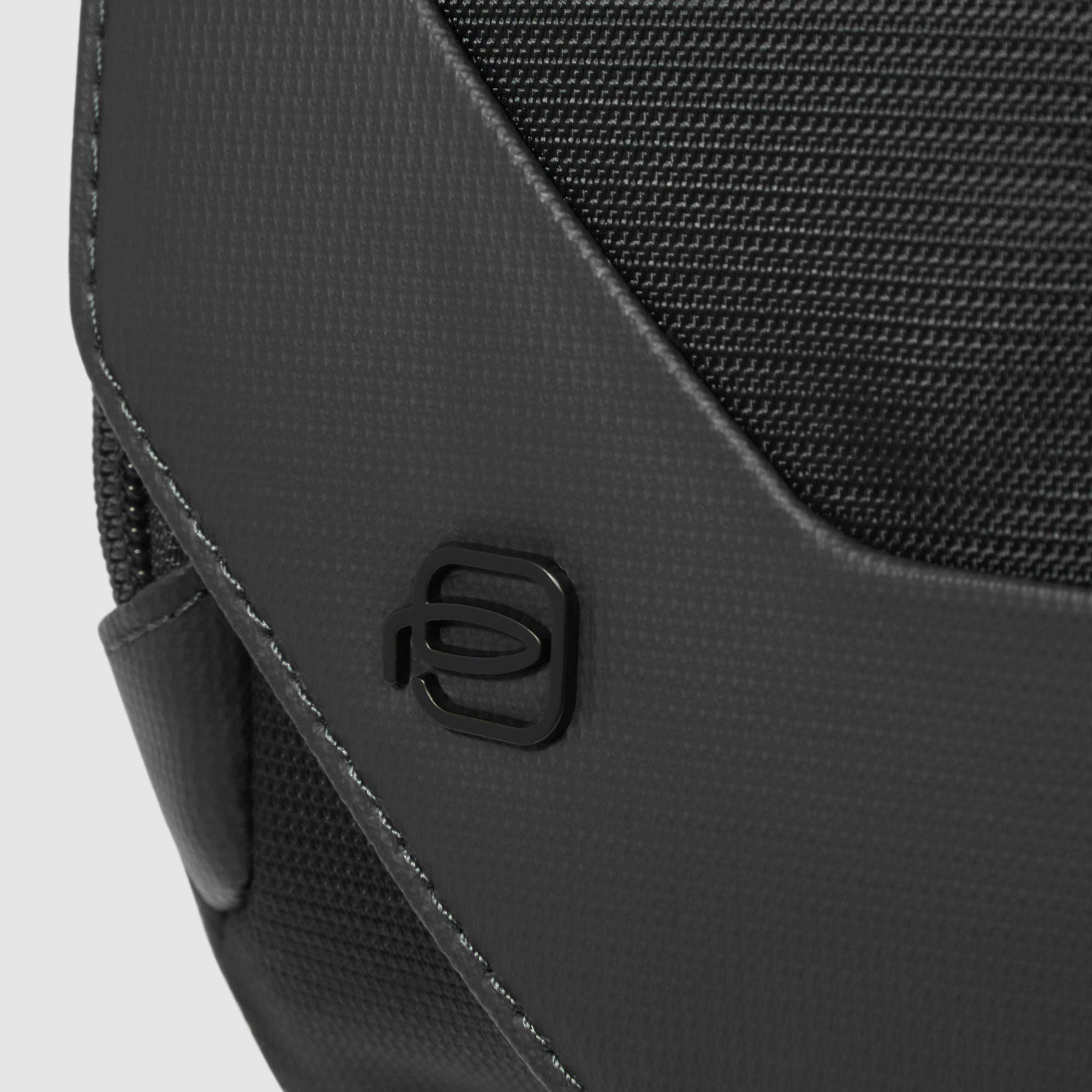 Bum bag in recycled fabric and leather - 5