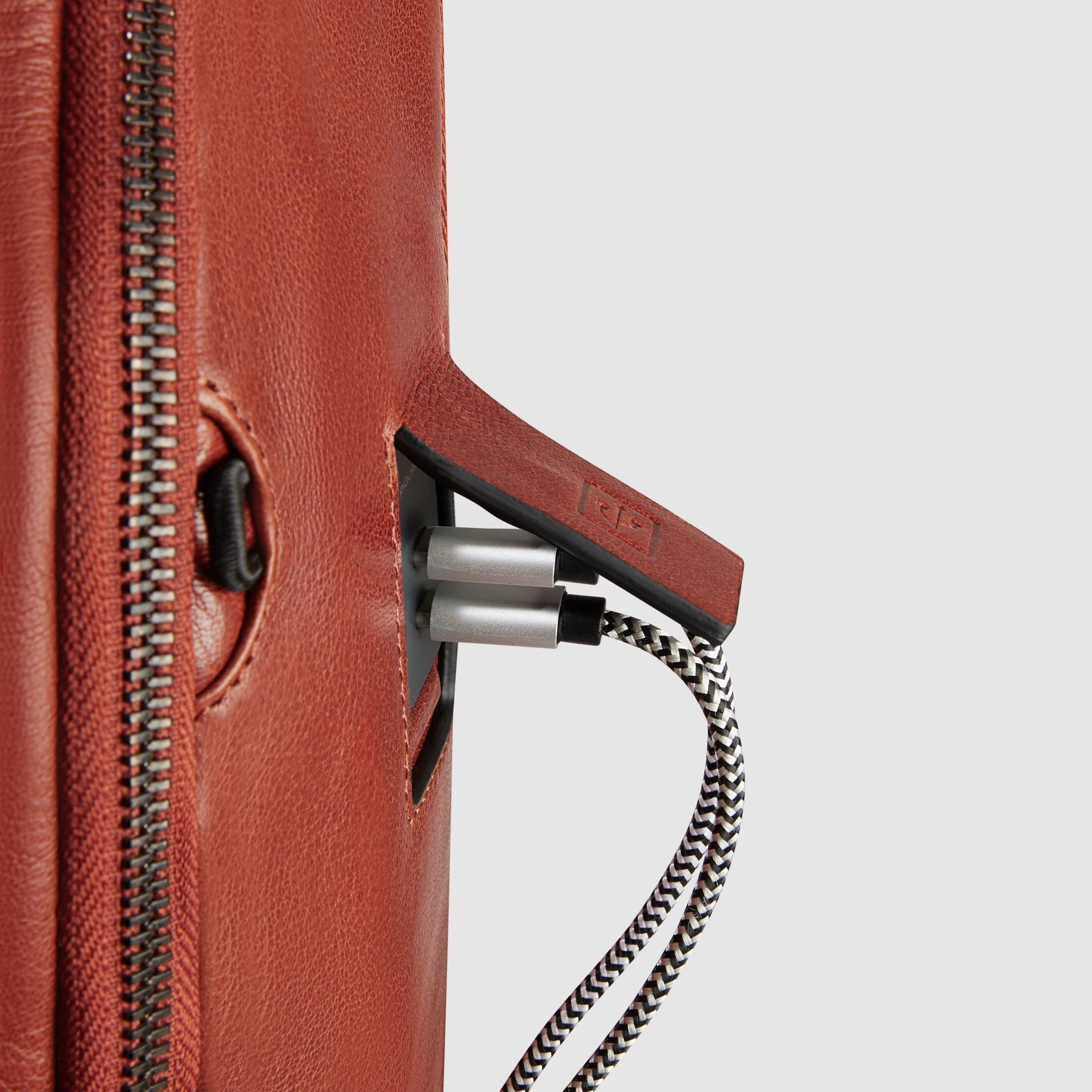 Commute backpack with USB and USB Type-C ports