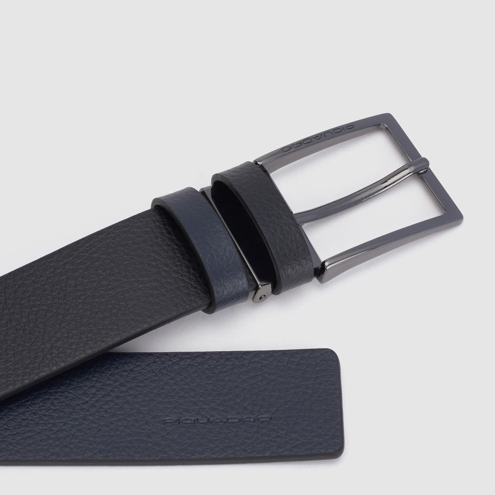 Reversible men's leather belt