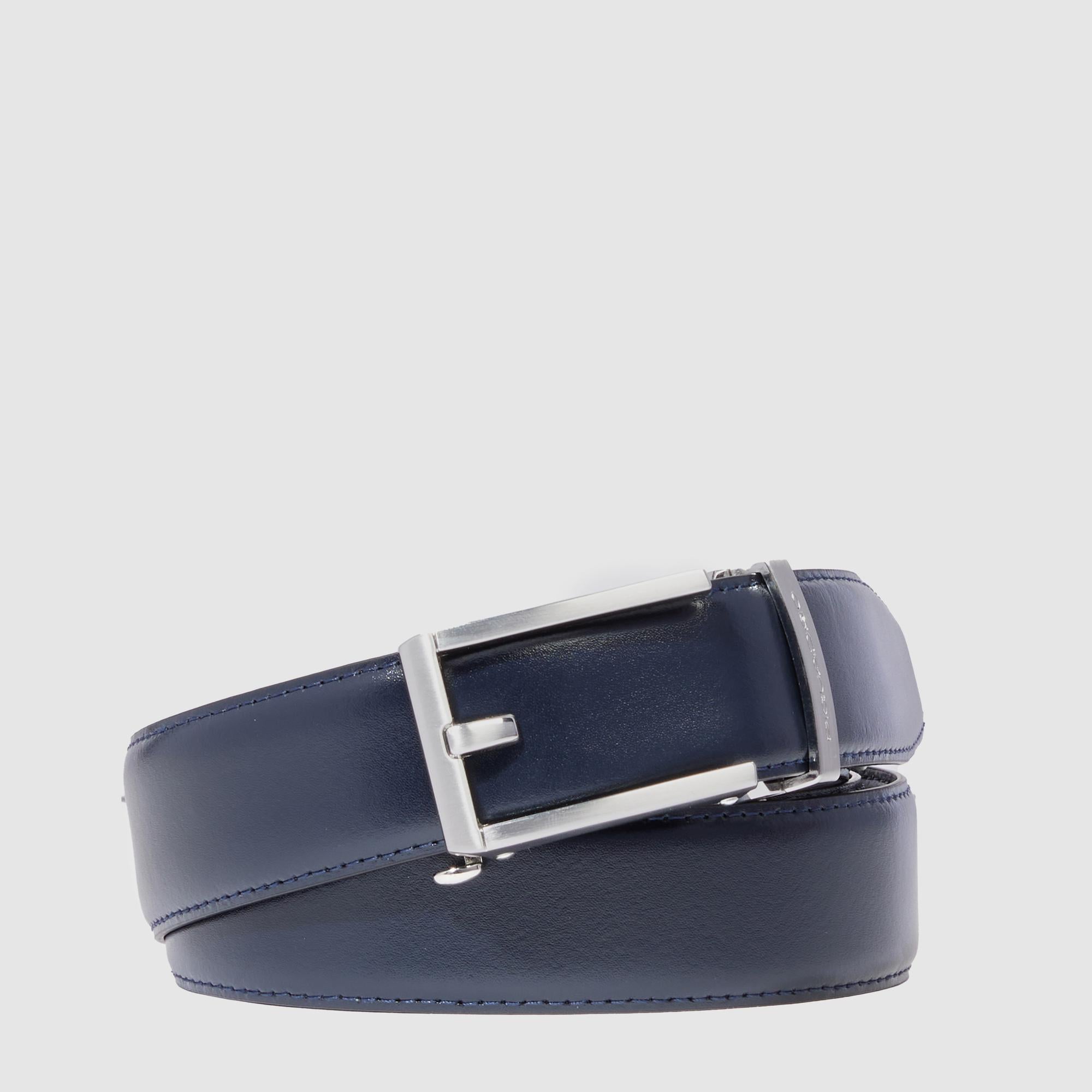 No holes men’s leather belt - 1