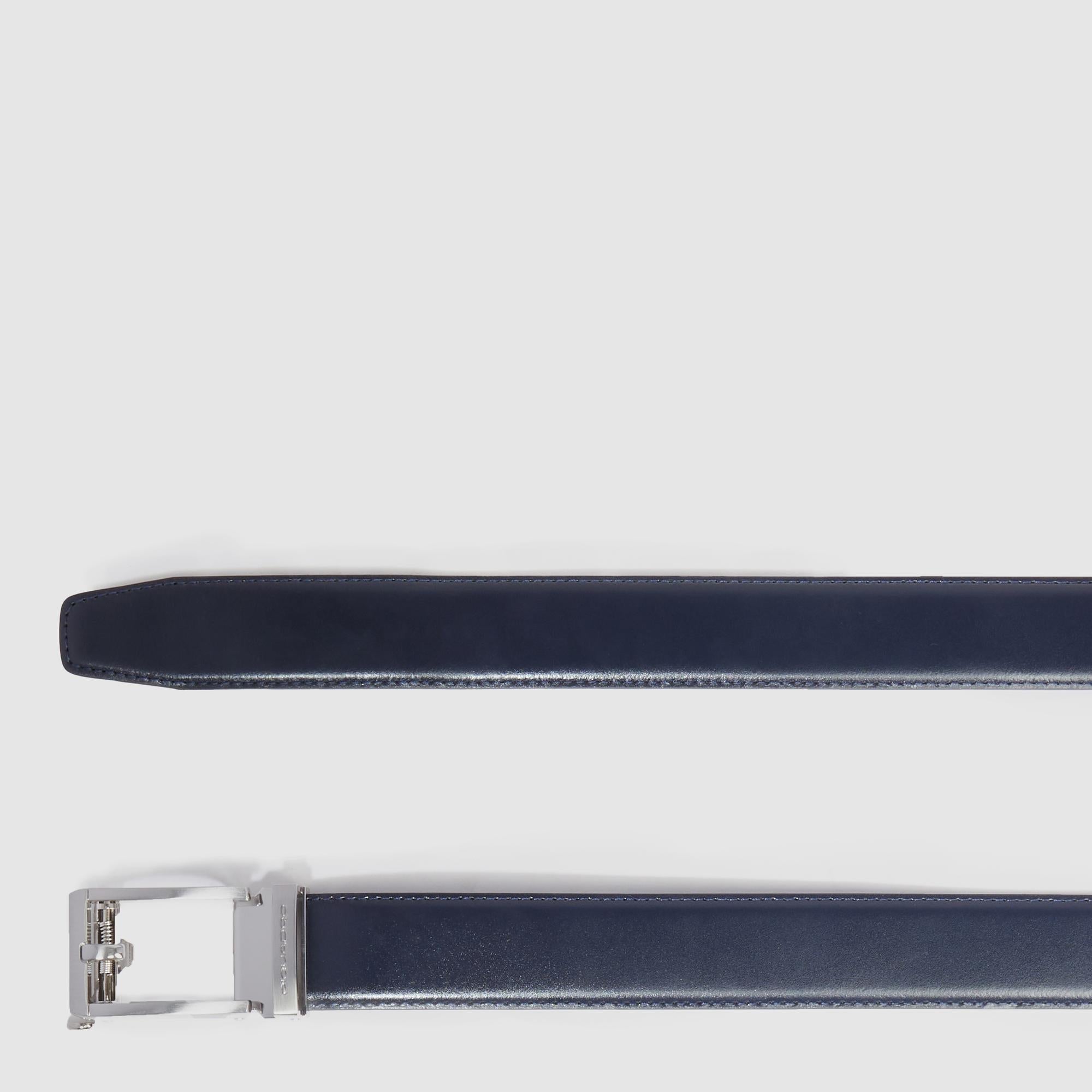 No holes men’s leather belt - 2