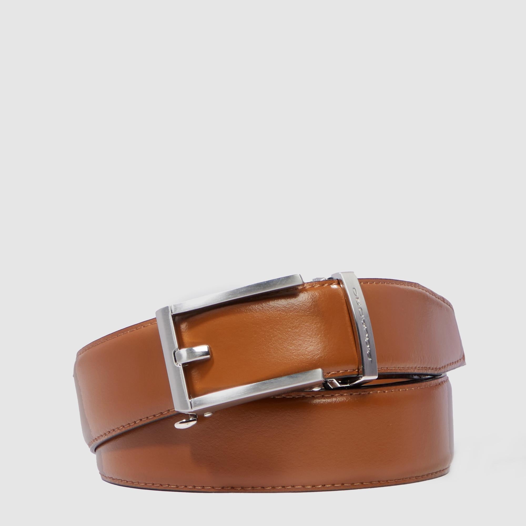 No holes men’s leather belt - 1
