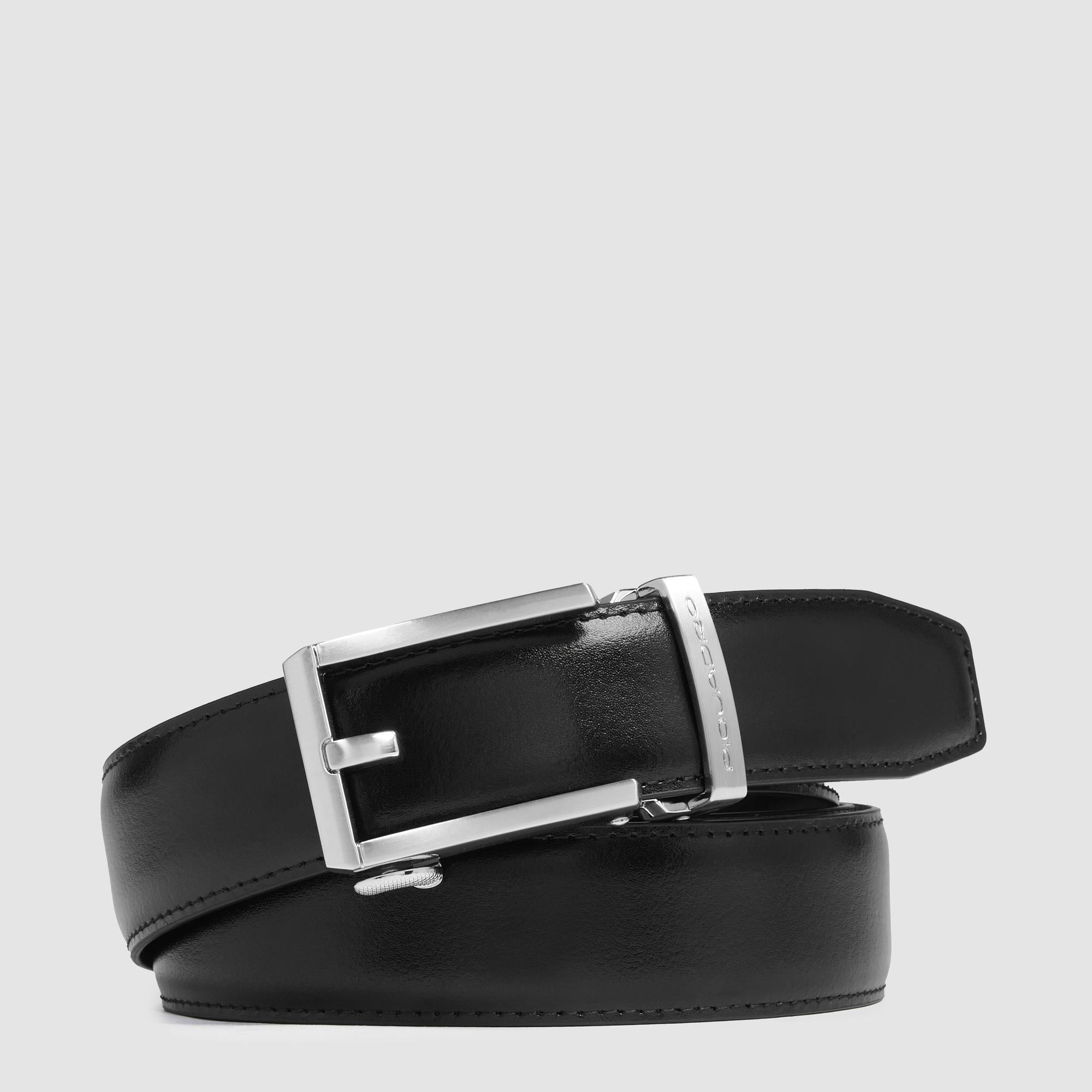 No holes men’s leather belt - 1