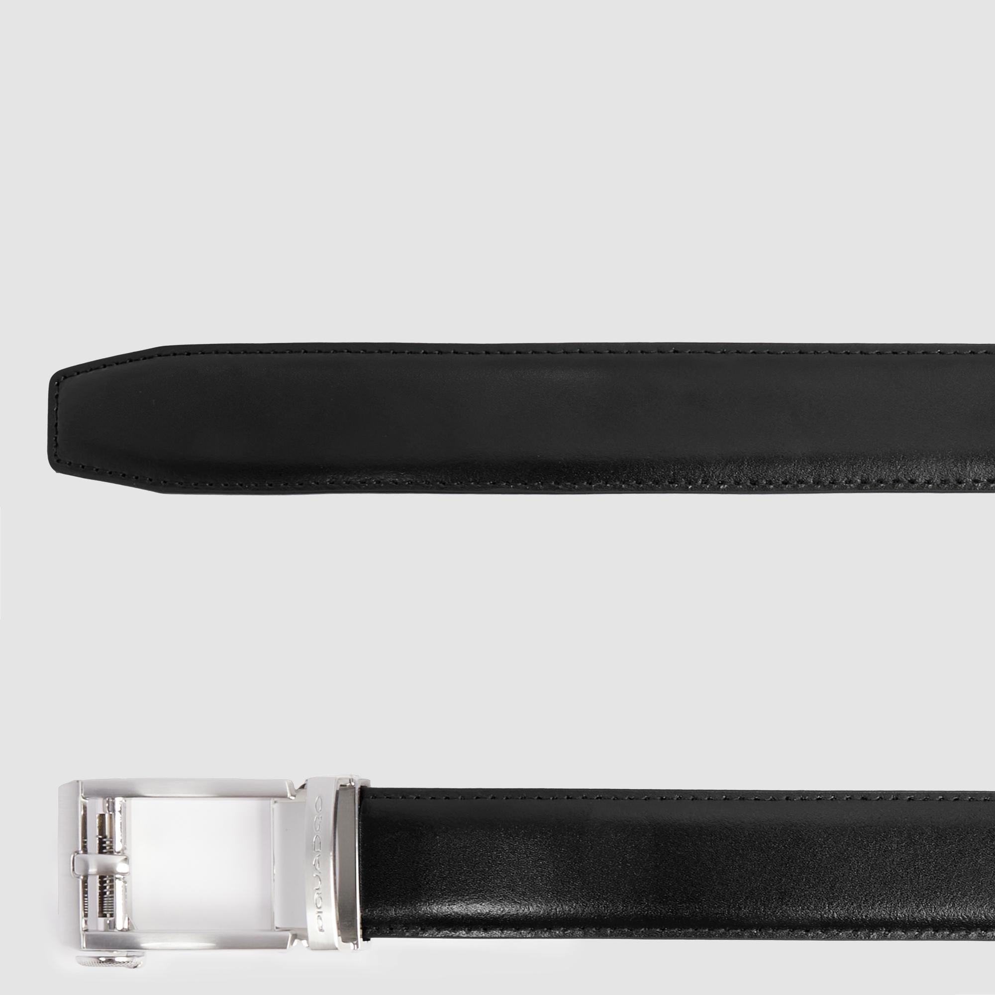 No holes men’s leather belt - 2