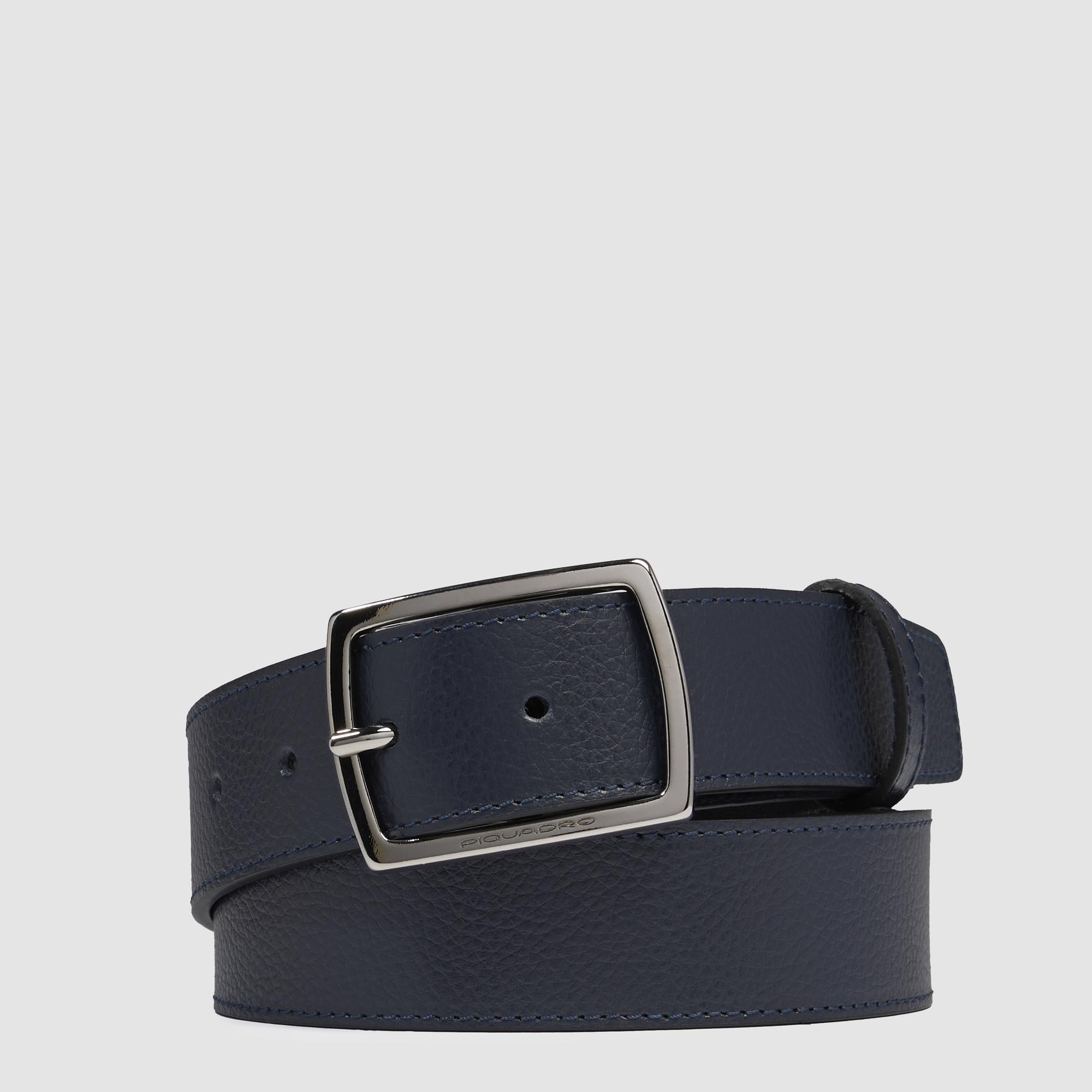 Men’s leather belt with prong buckle - 1