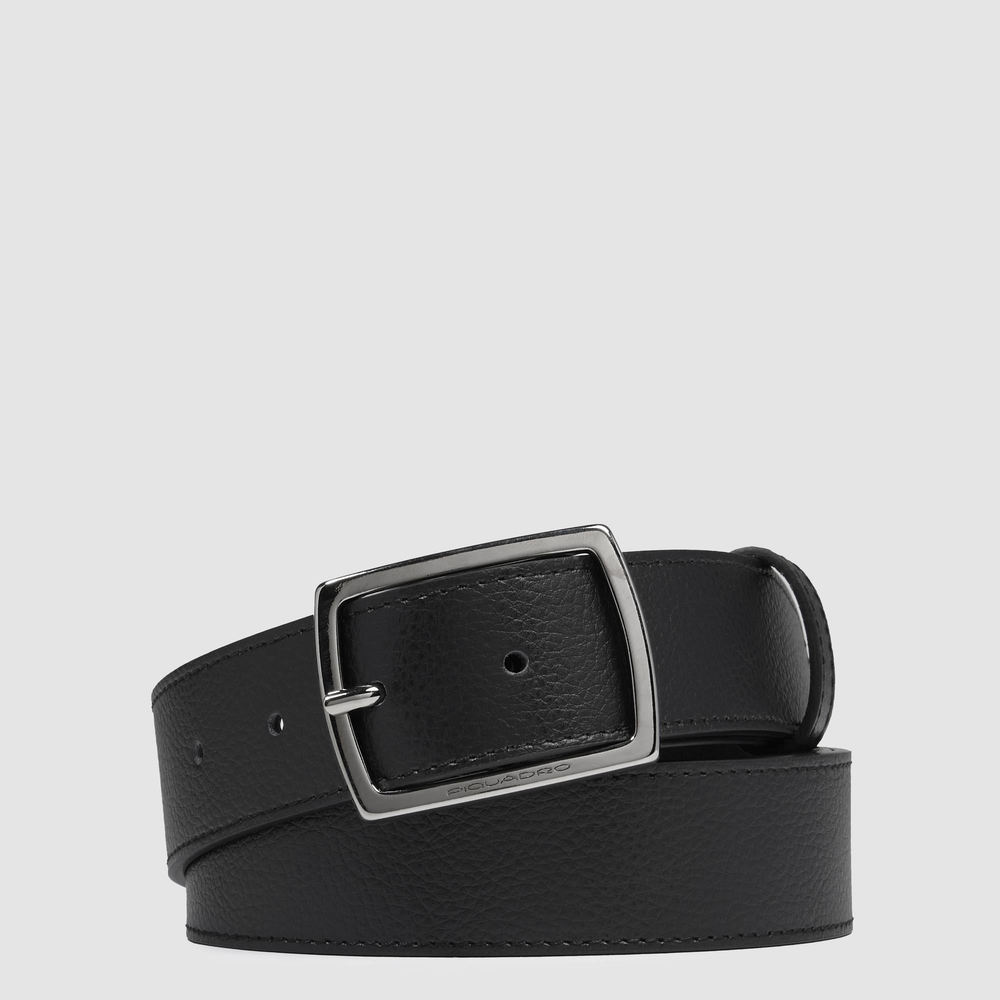 Cinturón hombre de piel con hebilla de clavo - 1