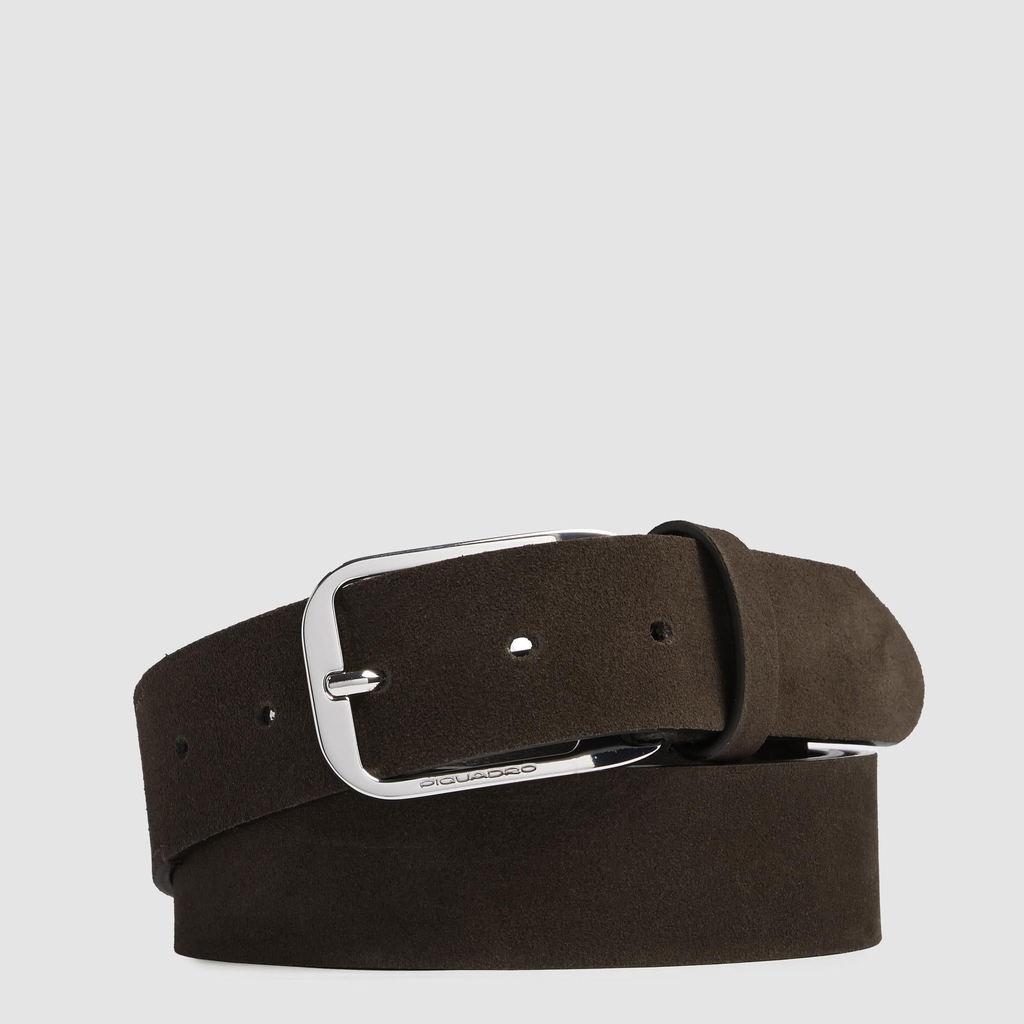 Men’s suede belt with prong buckle - 1