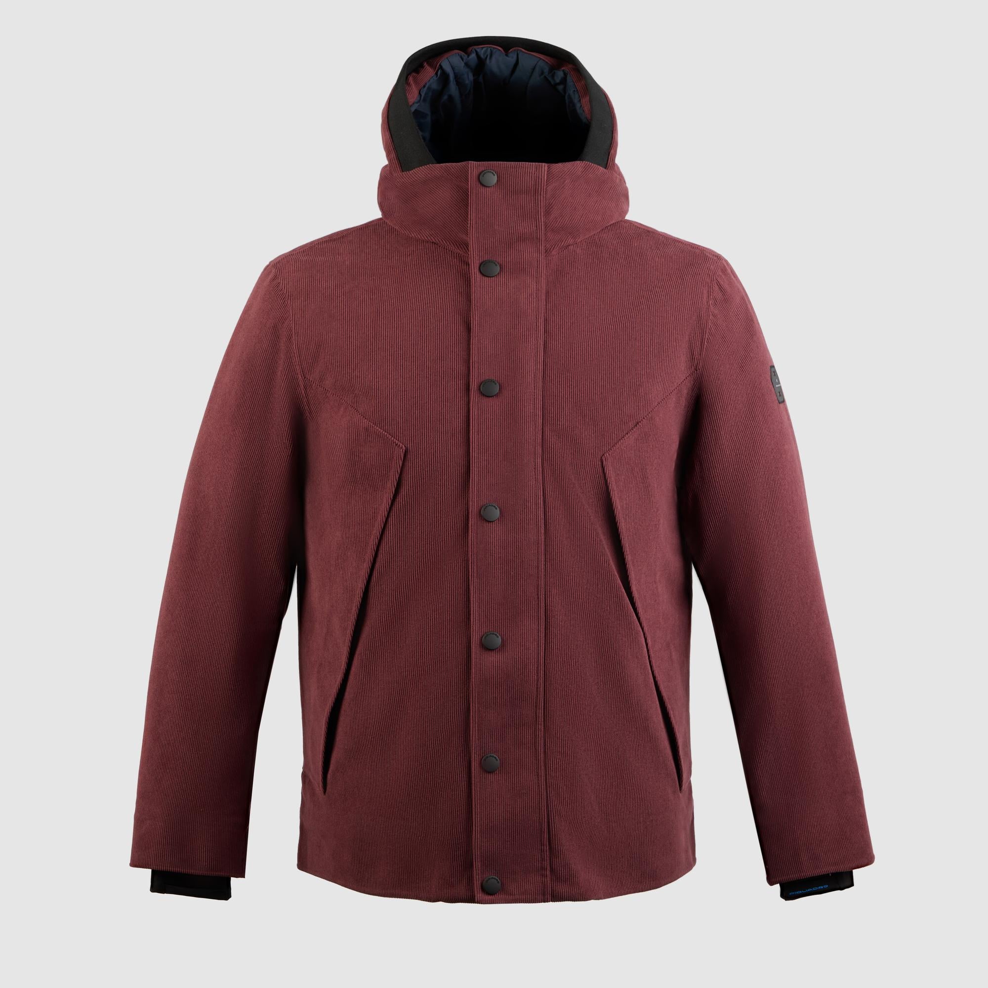 Men’s waterproof breathable corduroy hooded jacket