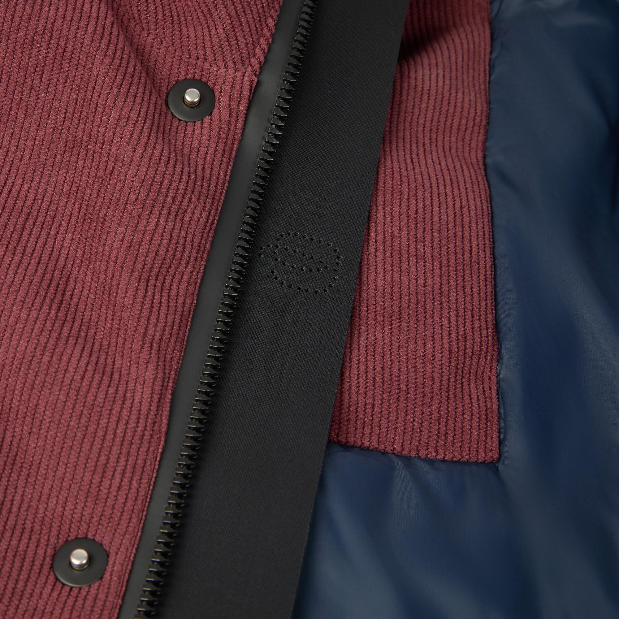 Men’s waterproof breathable corduroy hooded jacket