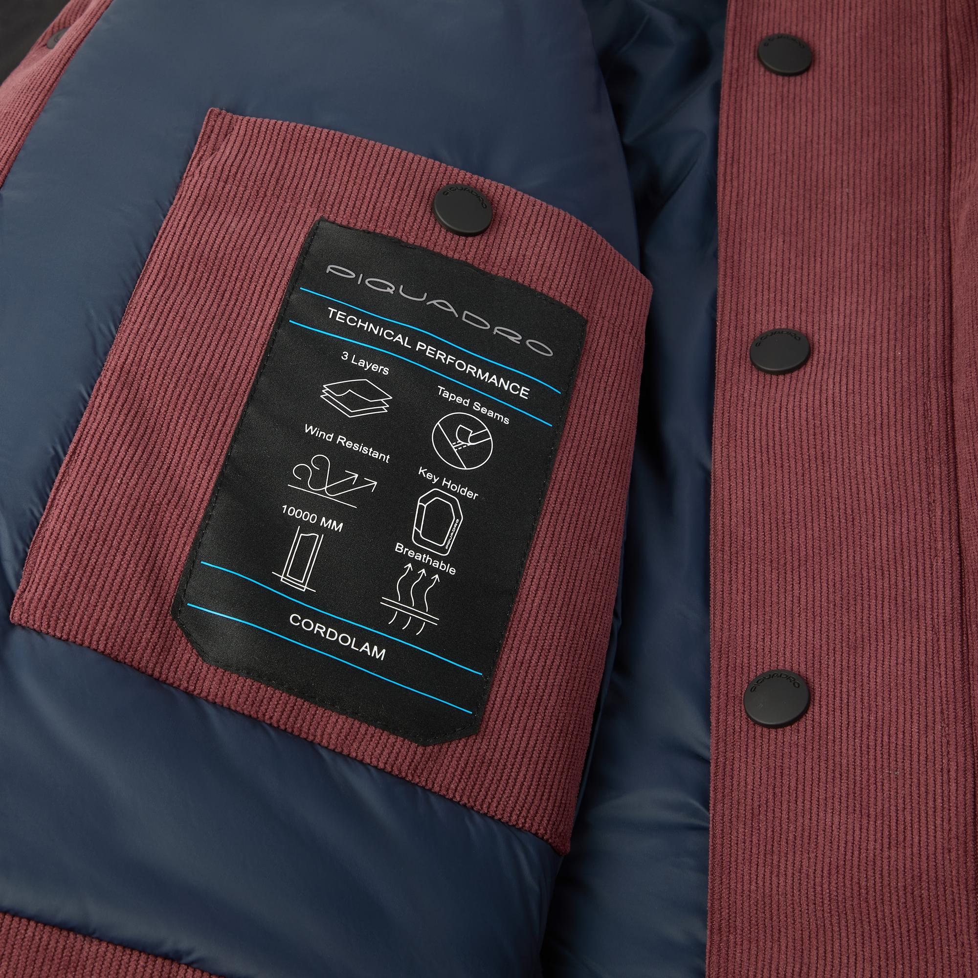 Men’s waterproof breathable corduroy hooded jacket - 6