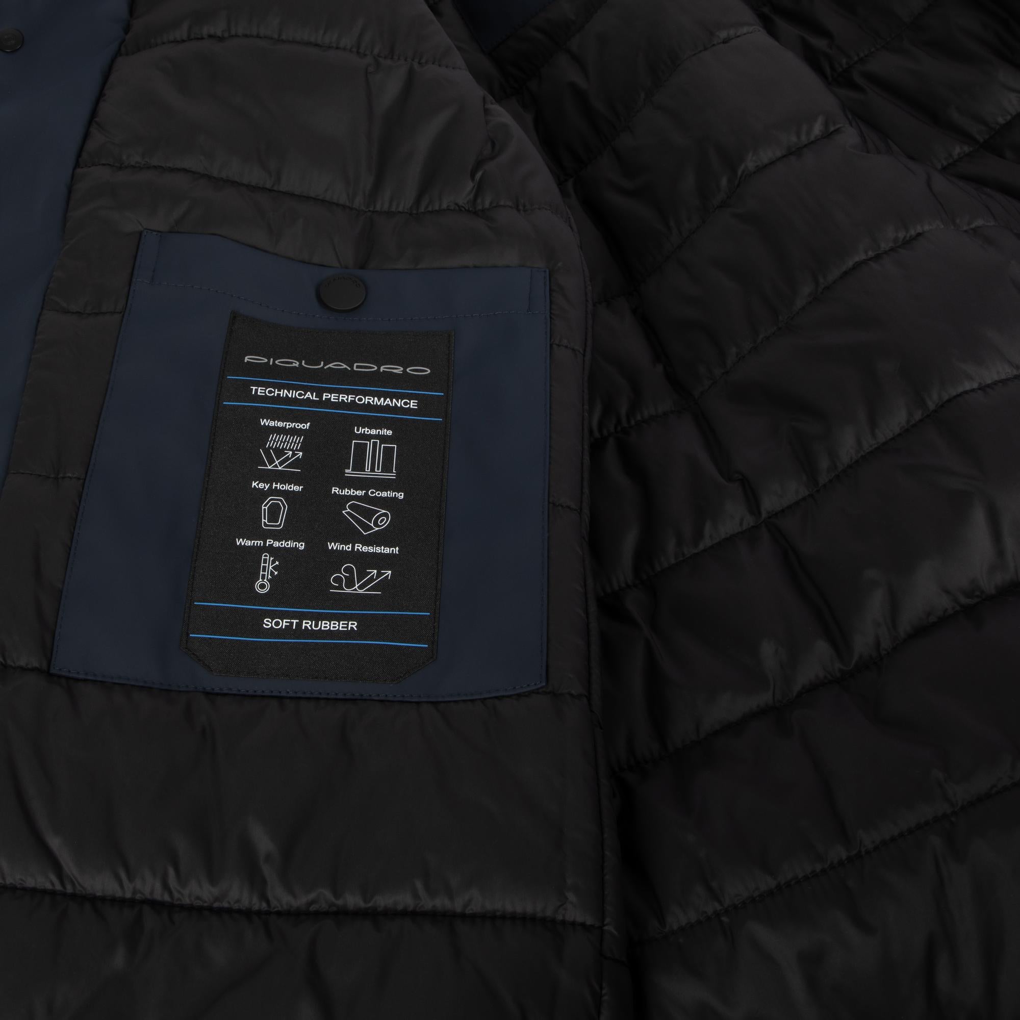 Wind-resistant, waterproof men's hooded coat