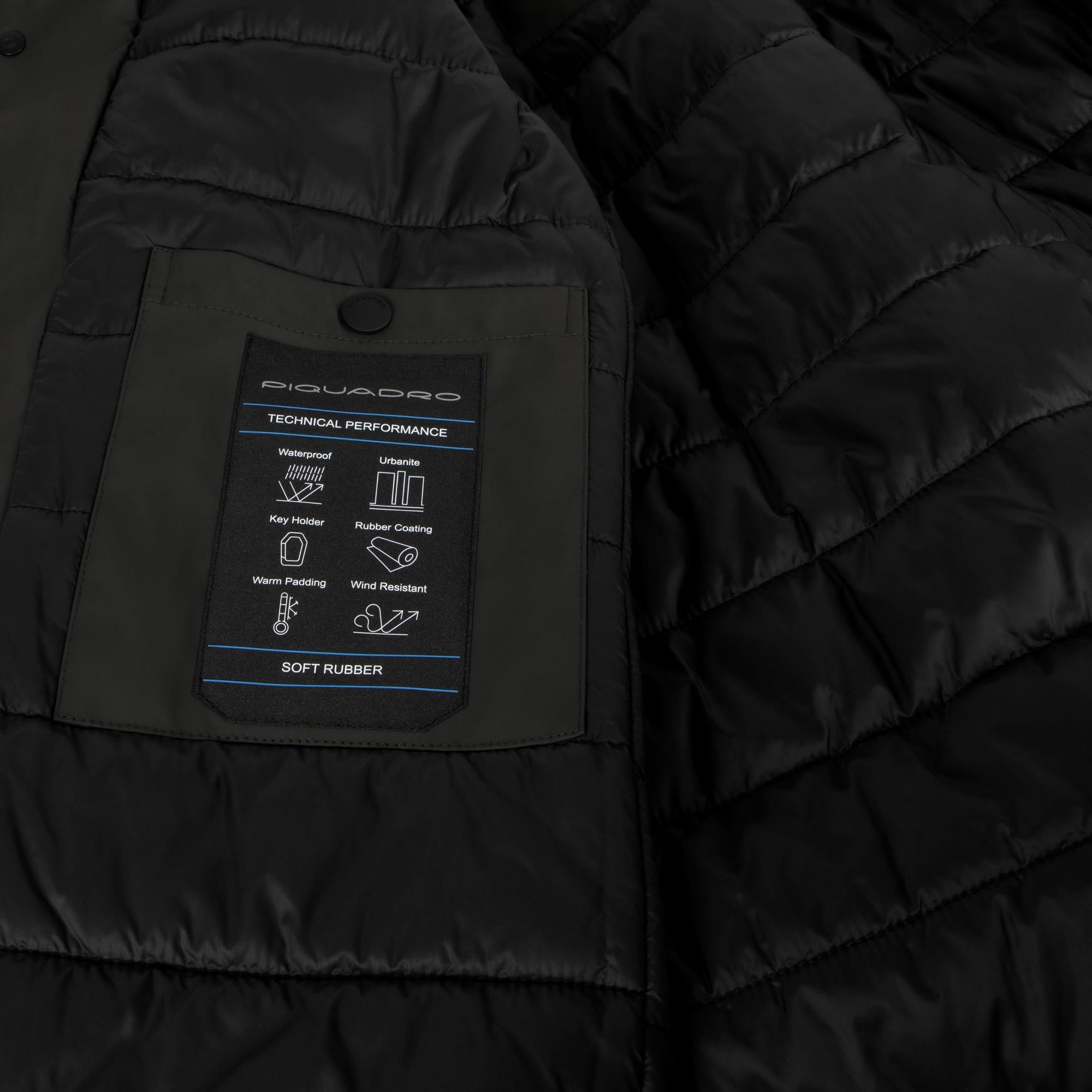 Wind-resistant, waterproof men's hooded coat