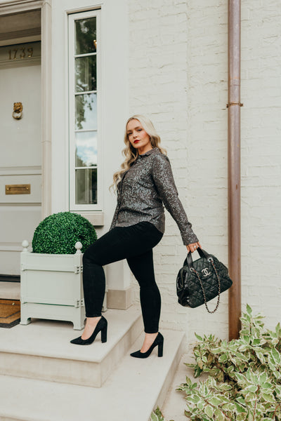 Iridescent Calfskin Quilted Large In The Mix Tote