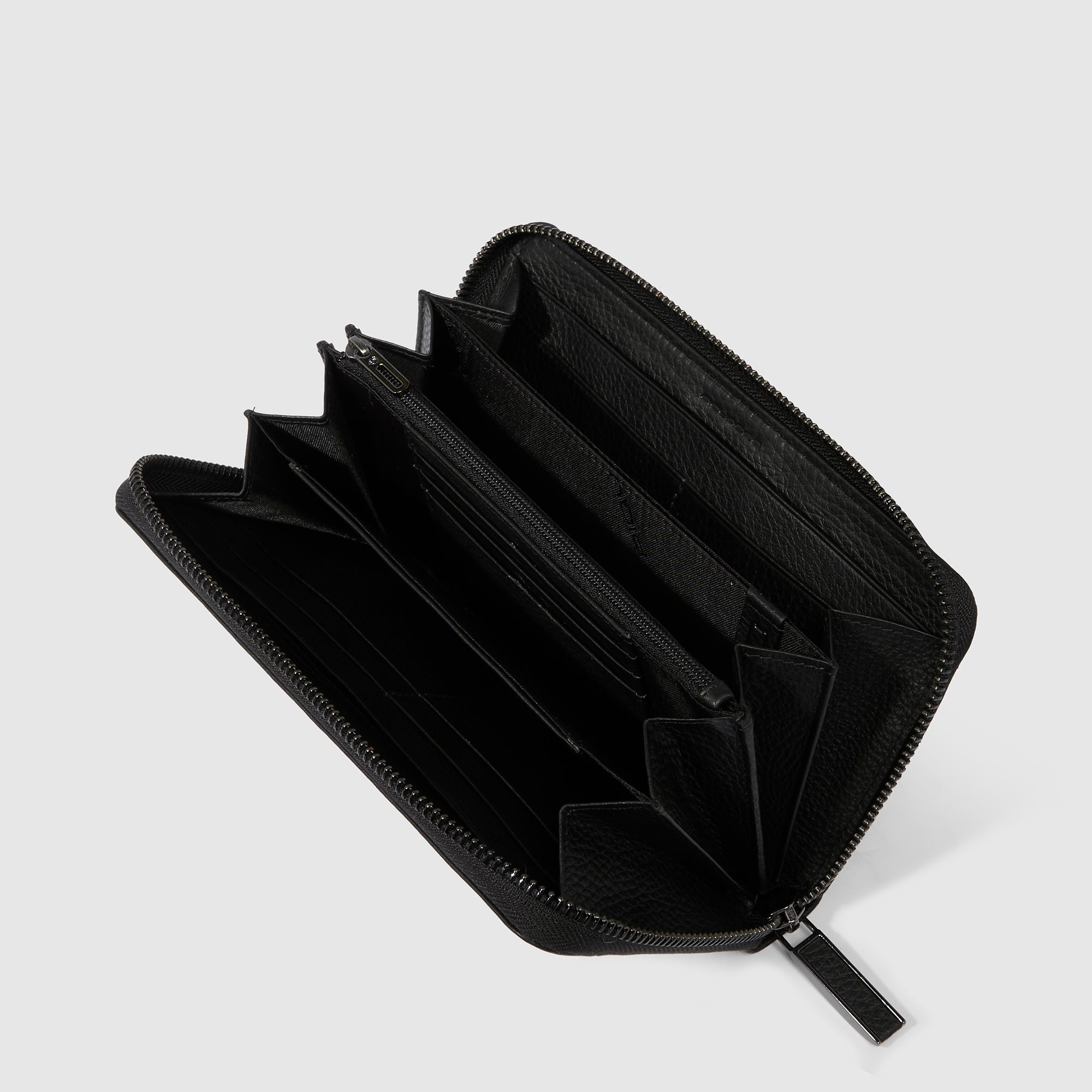 Portefeuille femme zippé à quatre soufflets - 4