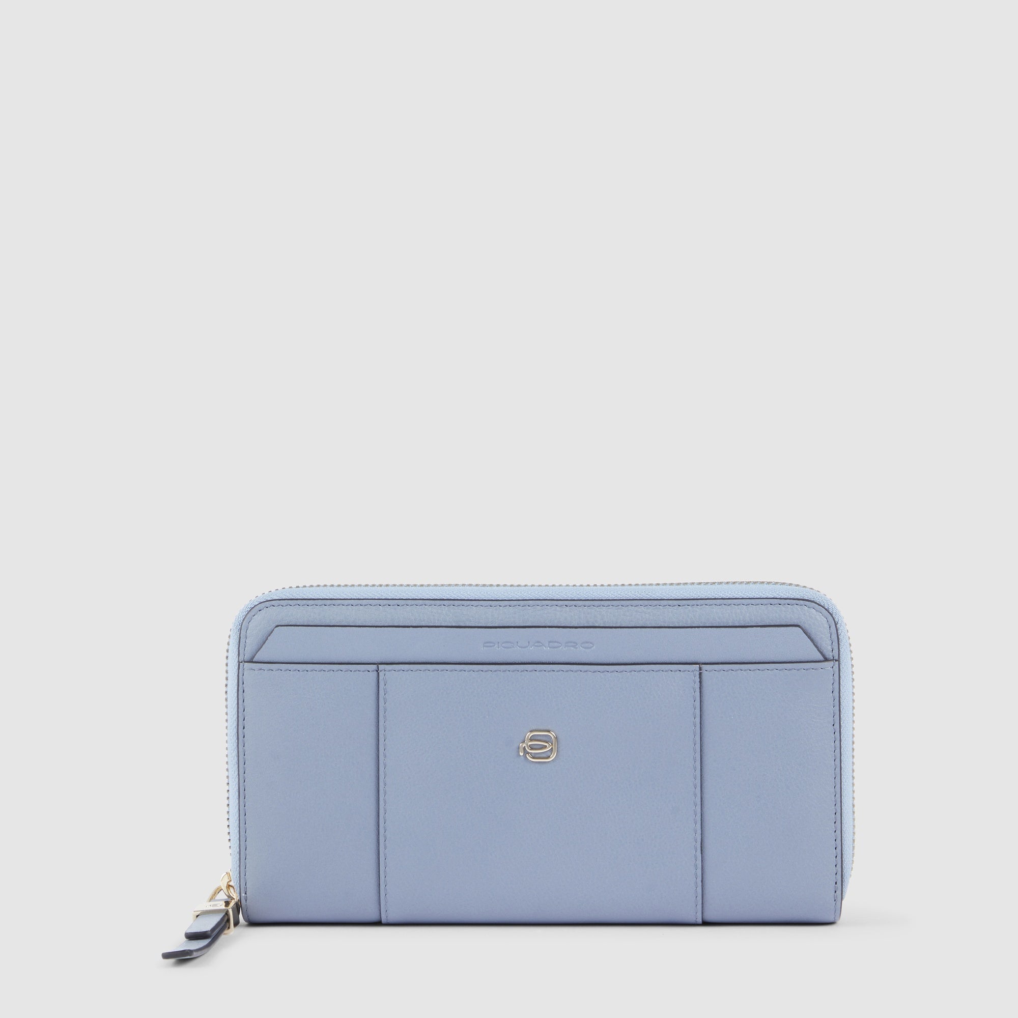 Zip-around women’s wallet with four dividers