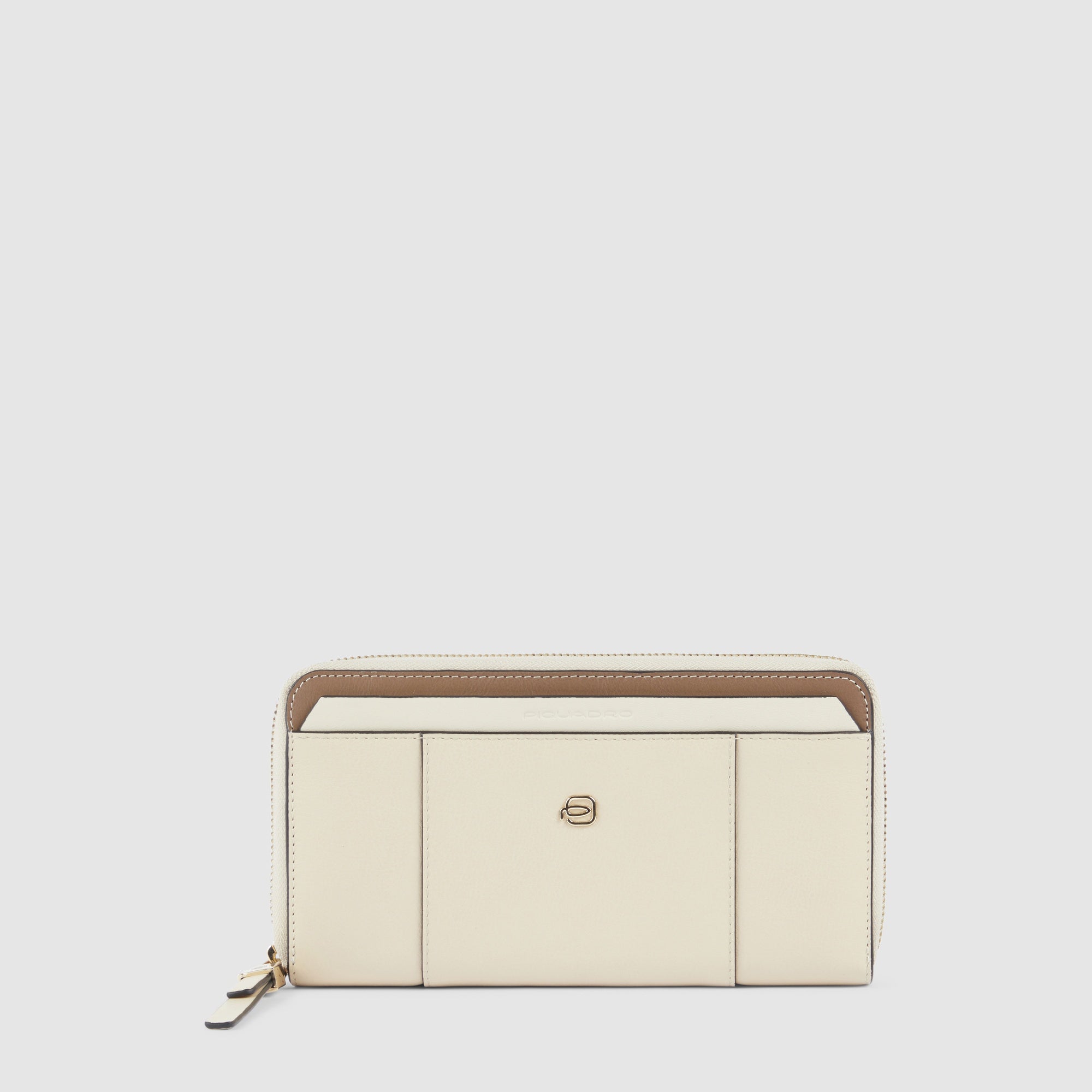 Grand portefeuille femme zippé avec 4 soufflets