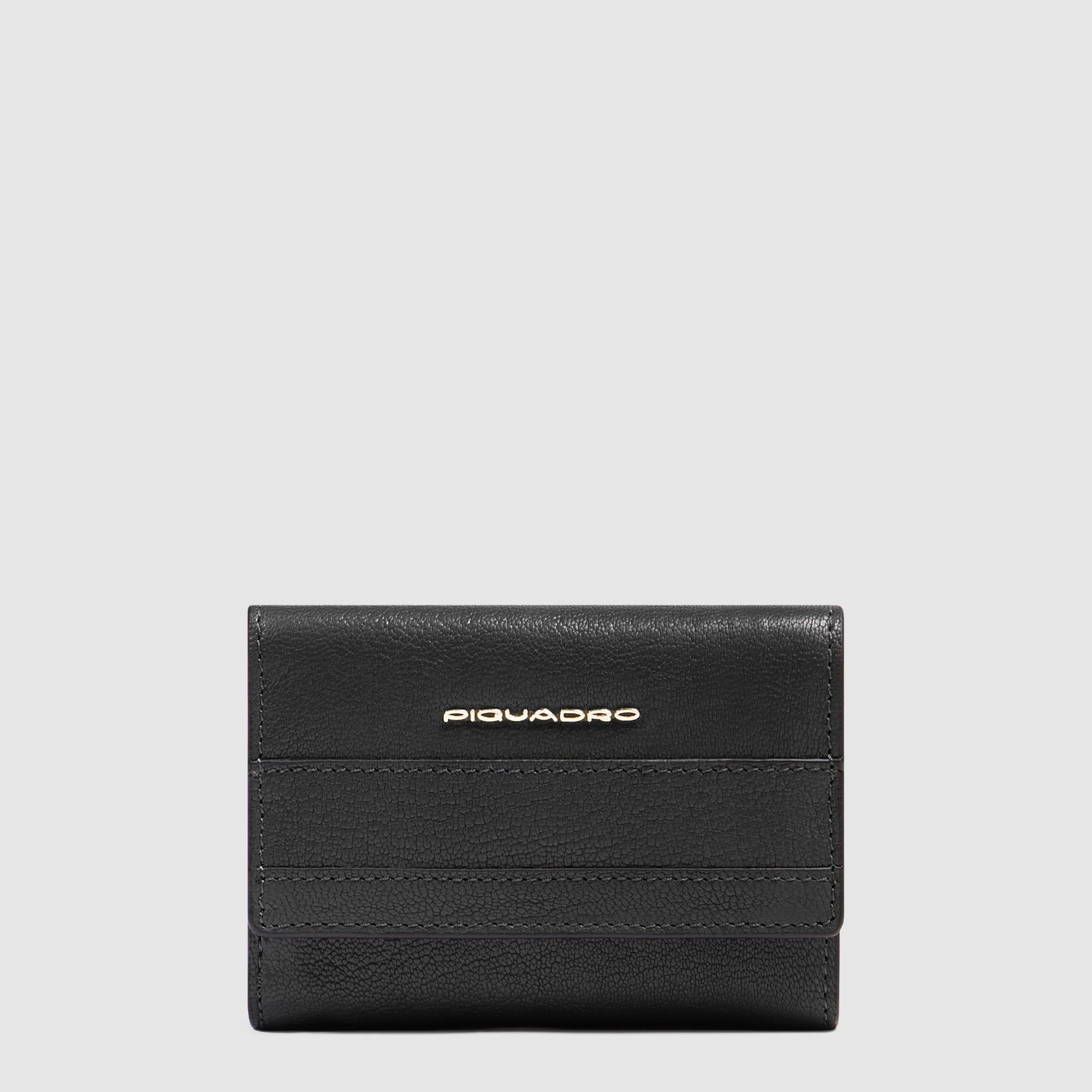 Portefeuille à trois volets femme, petit format - 1