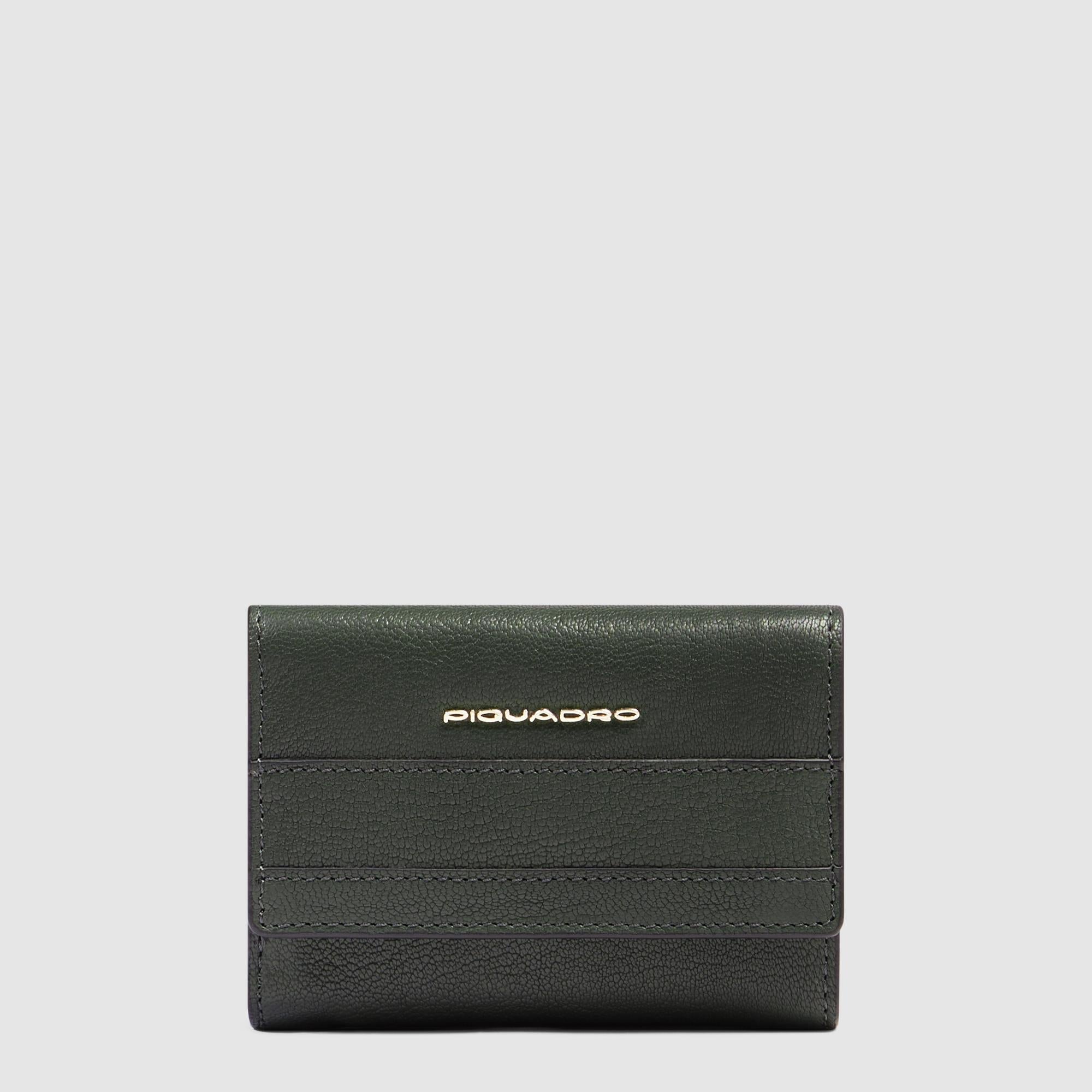 Portefeuille à trois volets femme, petit format - 1