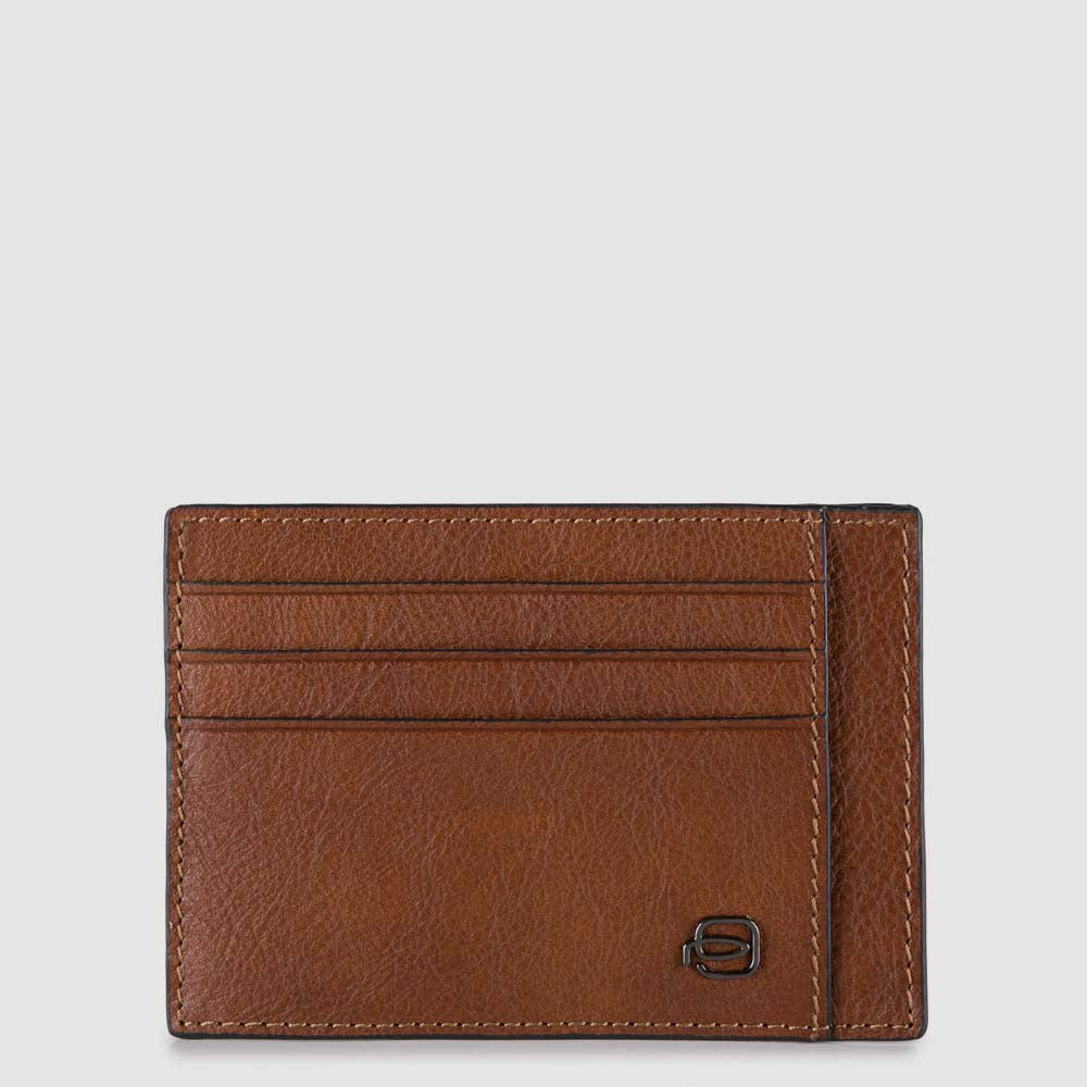 Leather men's slim card holder pouch