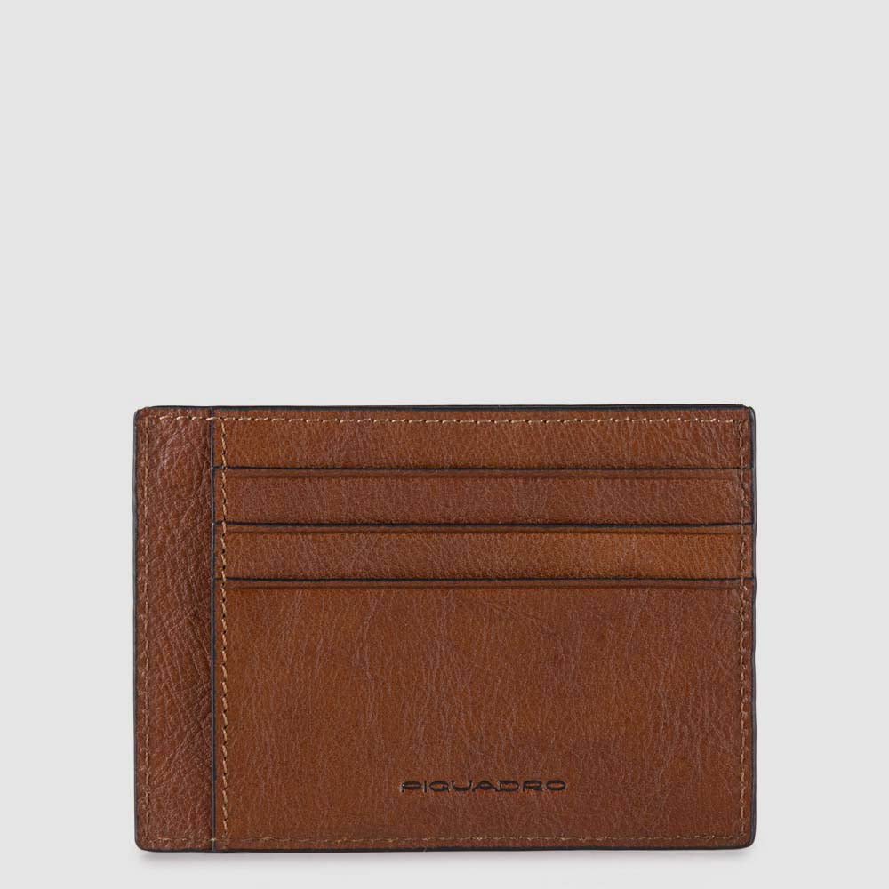 Leather men's slim card holder pouch - 2