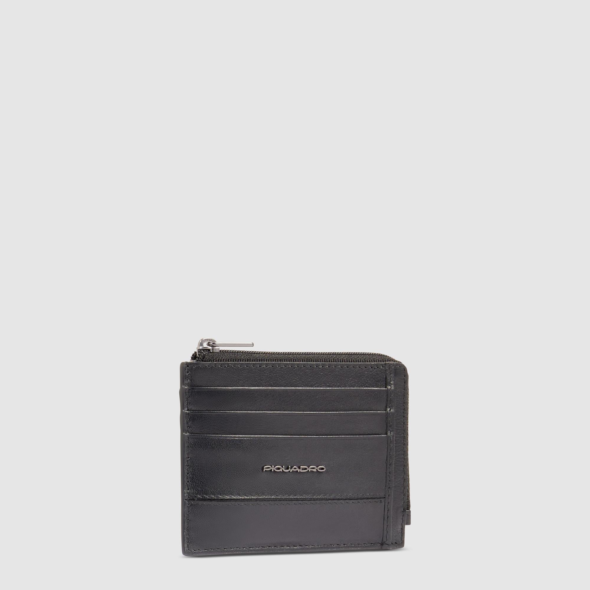 Porte-monnaie zippé avec porte-cartes de crédit