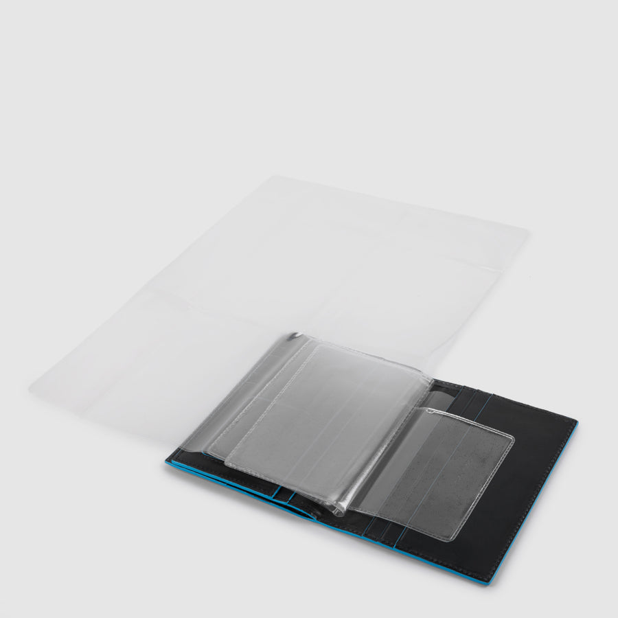 Passport holder with document sleeve, credit - 4