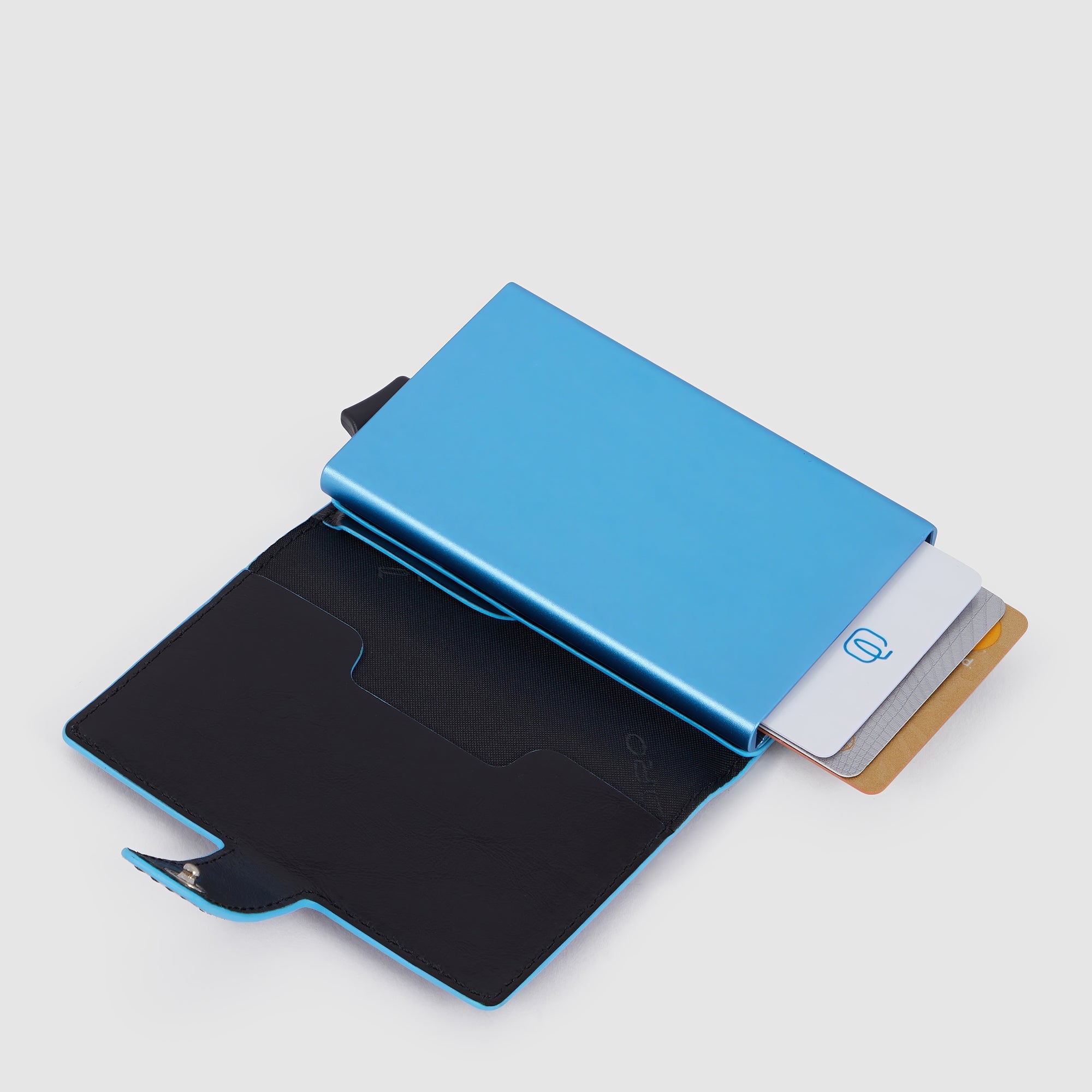 Compact wallet with dual pop-up card holder