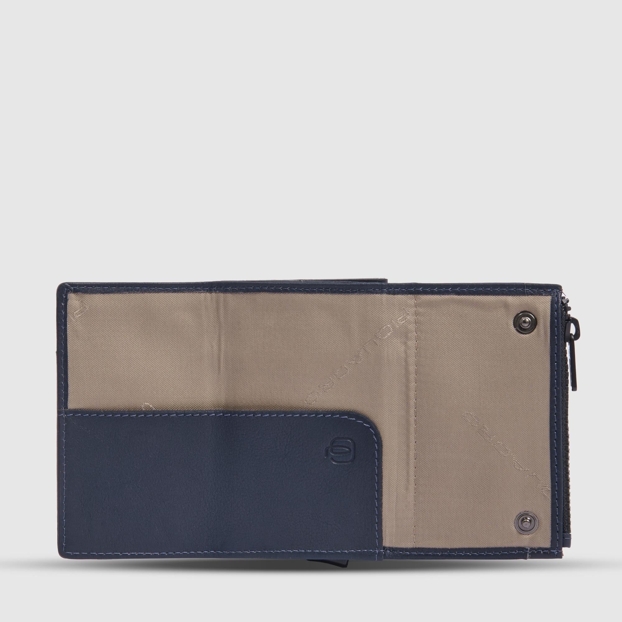 Pop-up wallet with money pocket