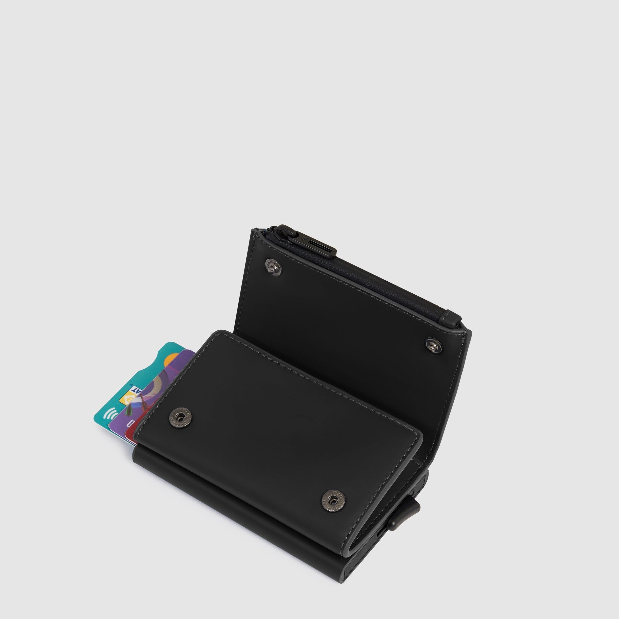 Pop-up wallet with money pocket