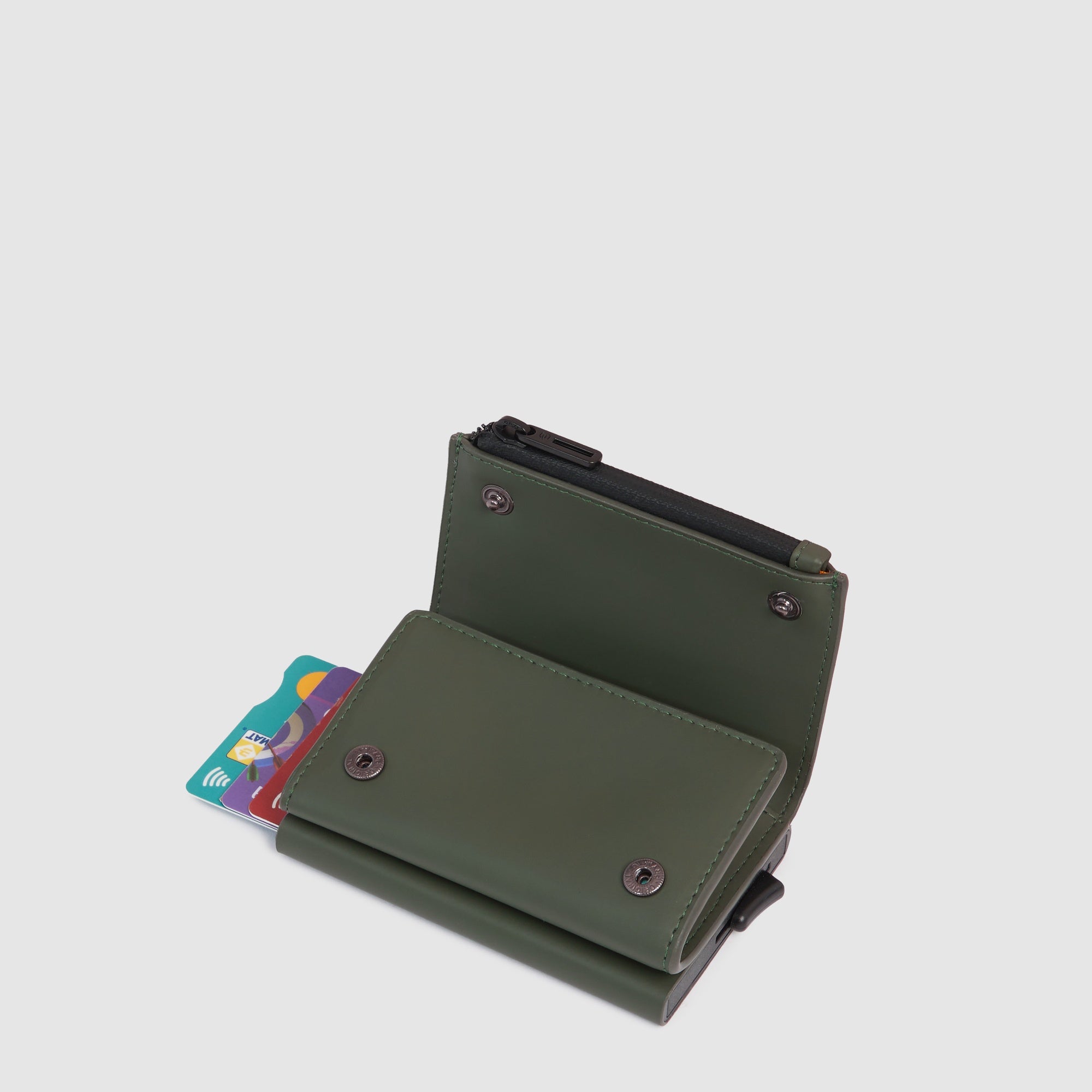 Pop-up wallet with money pocket