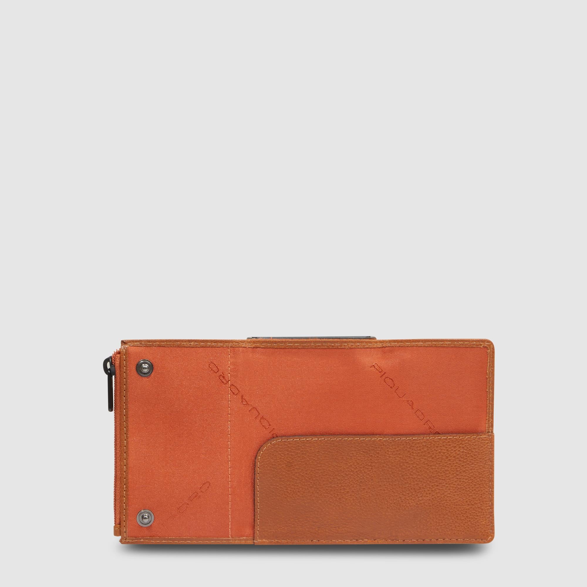 Pop-up wallet with money pocket
