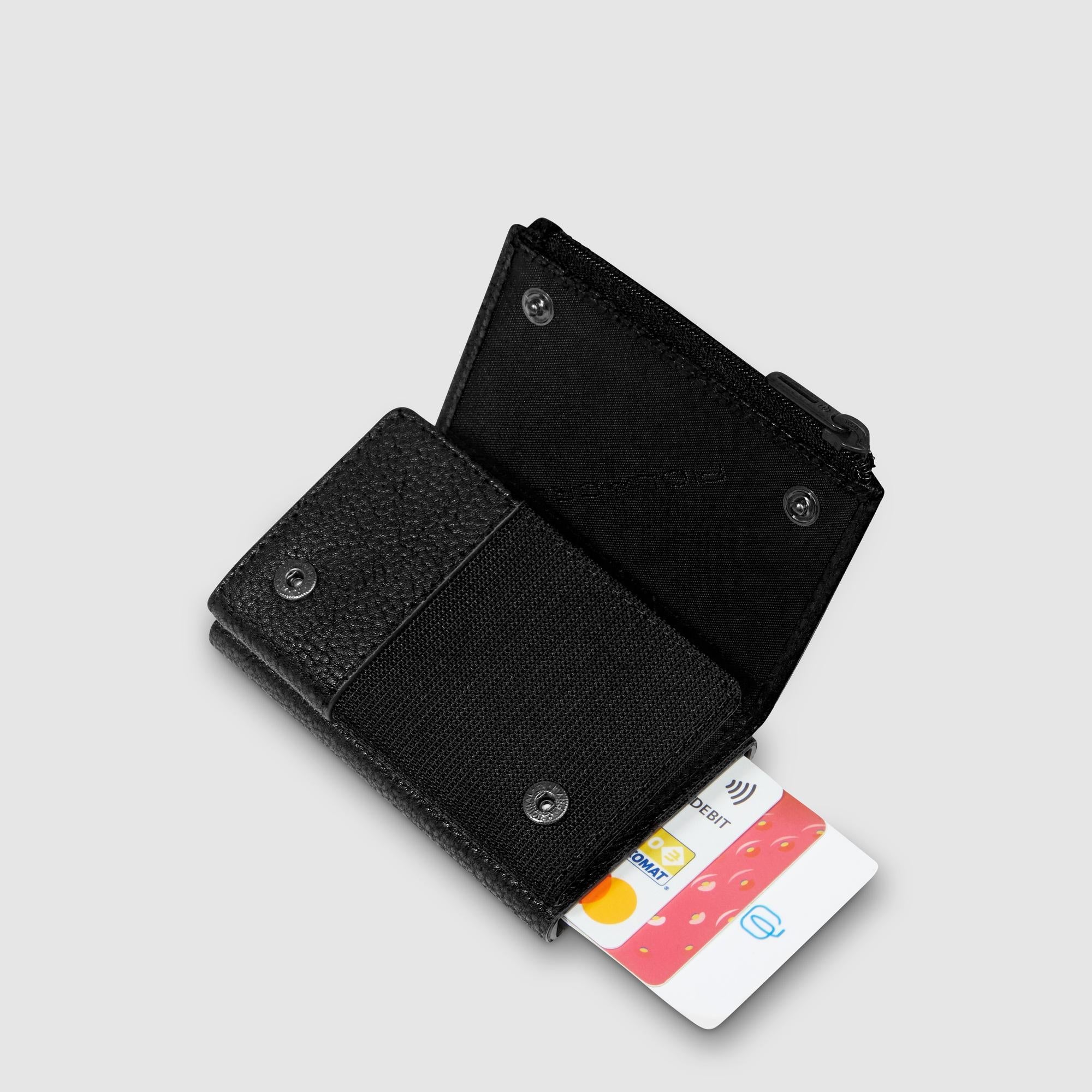 Automatische Pop-Up Geldbörse mit Münz-Fach