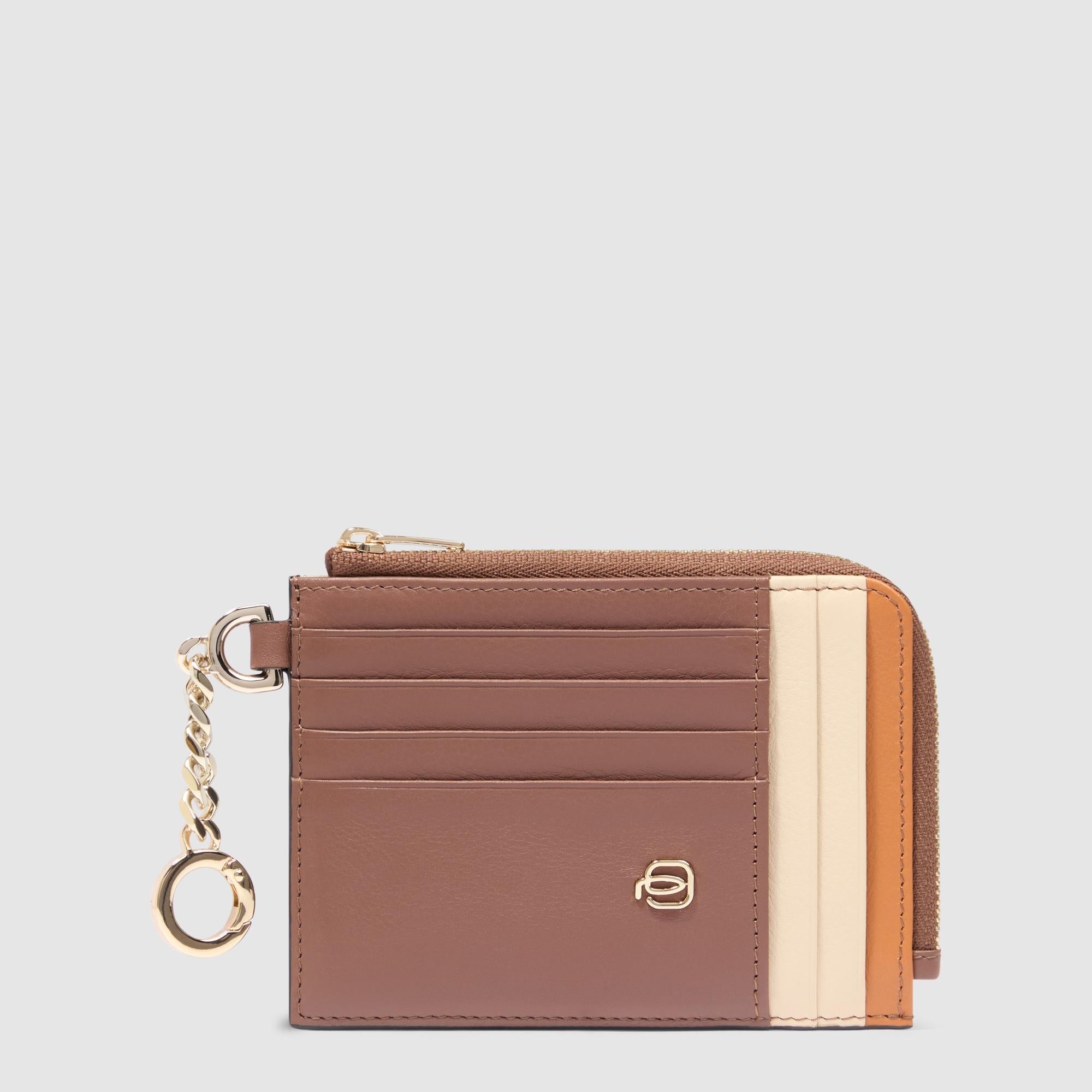 Women's card holder with keychain - 1