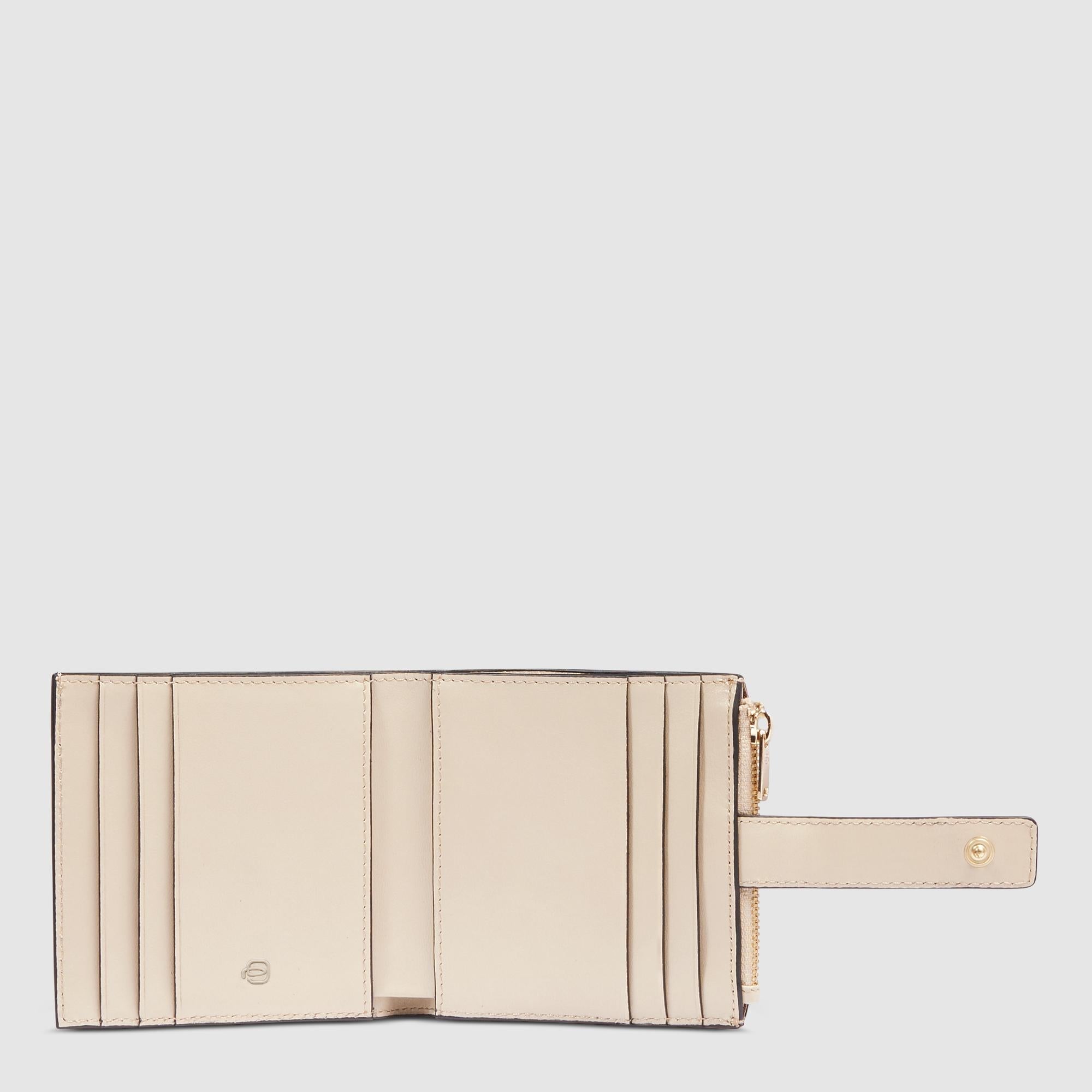 Women's cardholder with zipped money pocket